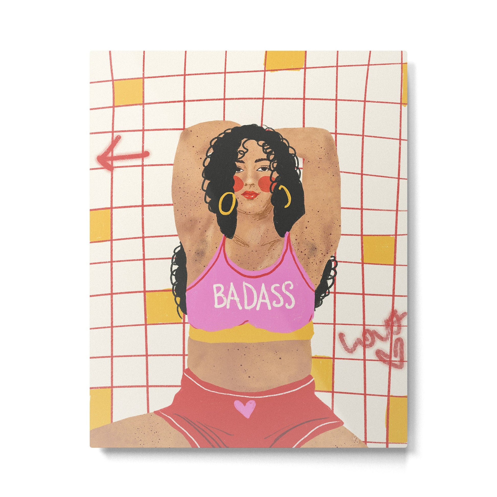 Badass Metal Print | TeksDecor