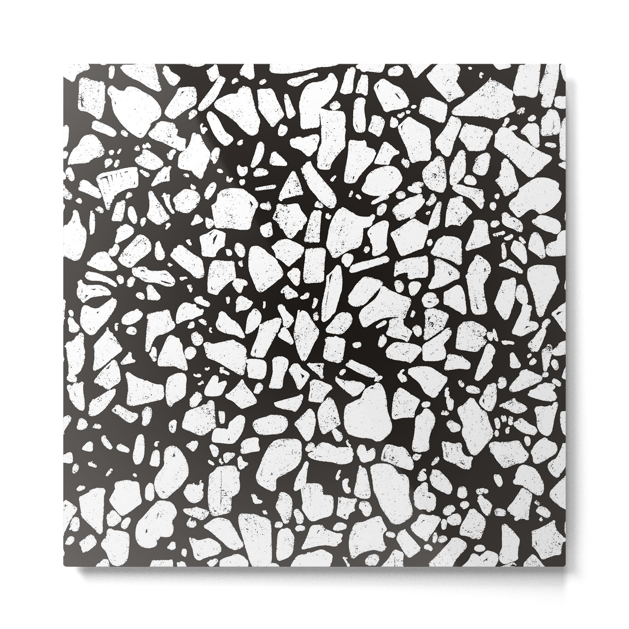Black marble Metal Print | TeksDecor