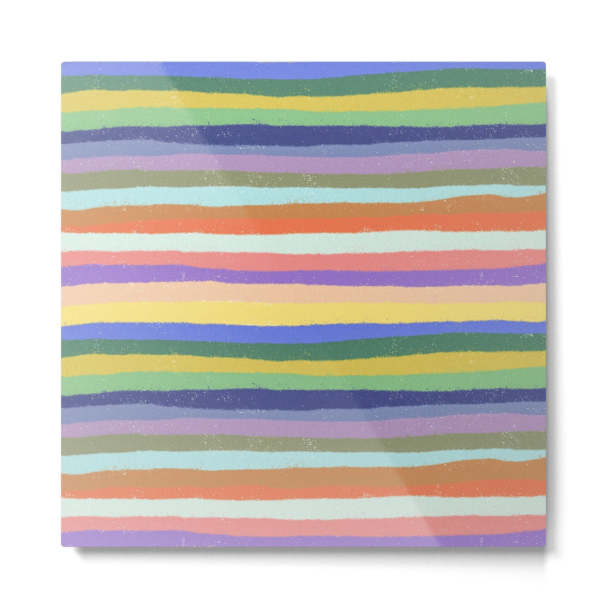 Bright stripes Metal Print | TeksDecor