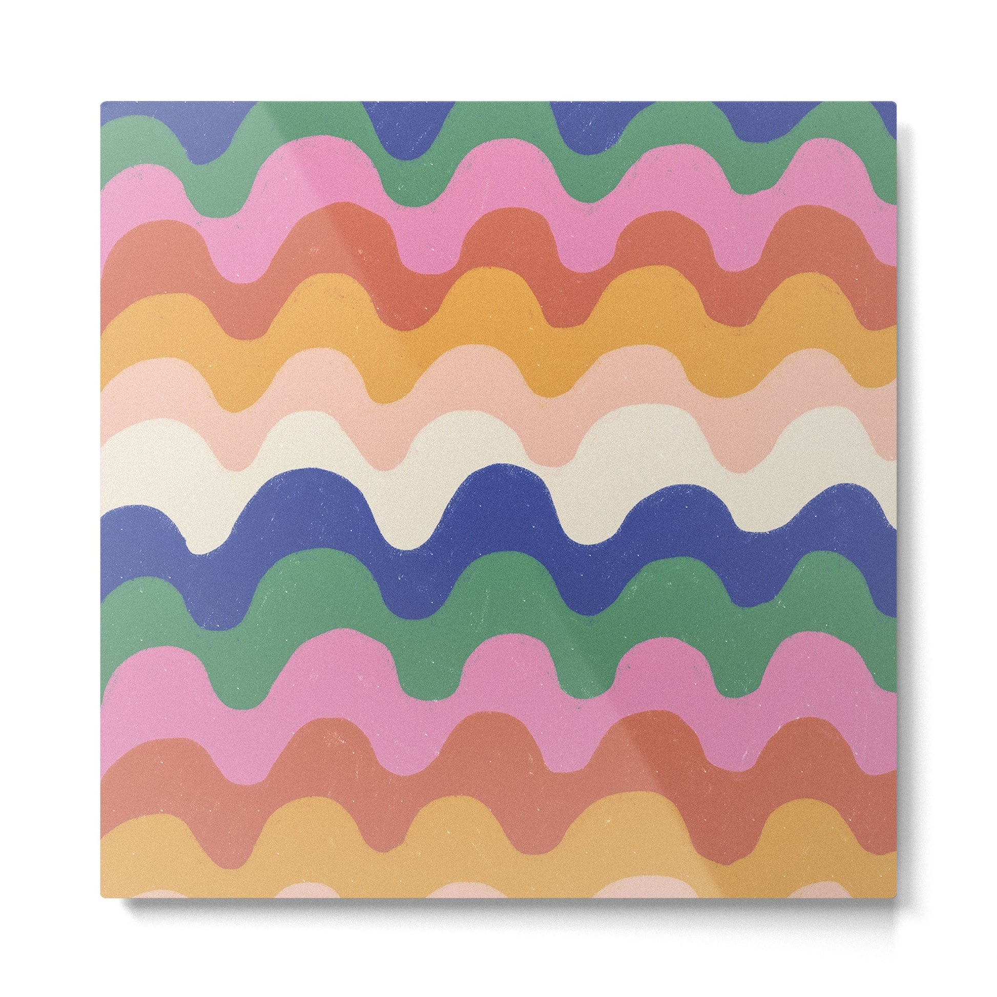 Bright waves Metal Print | TeksDecor