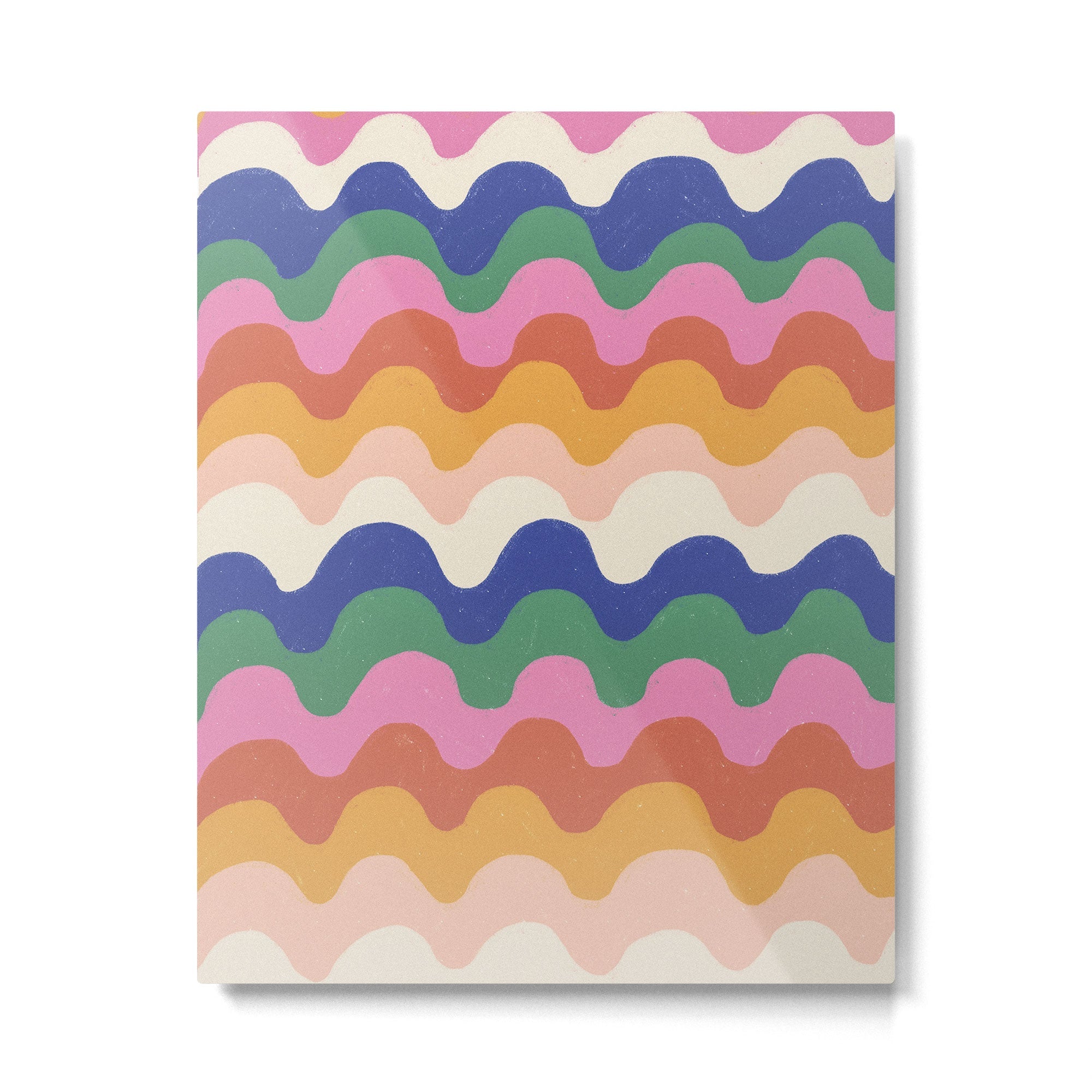 Bright waves Metal Print | TeksDecor