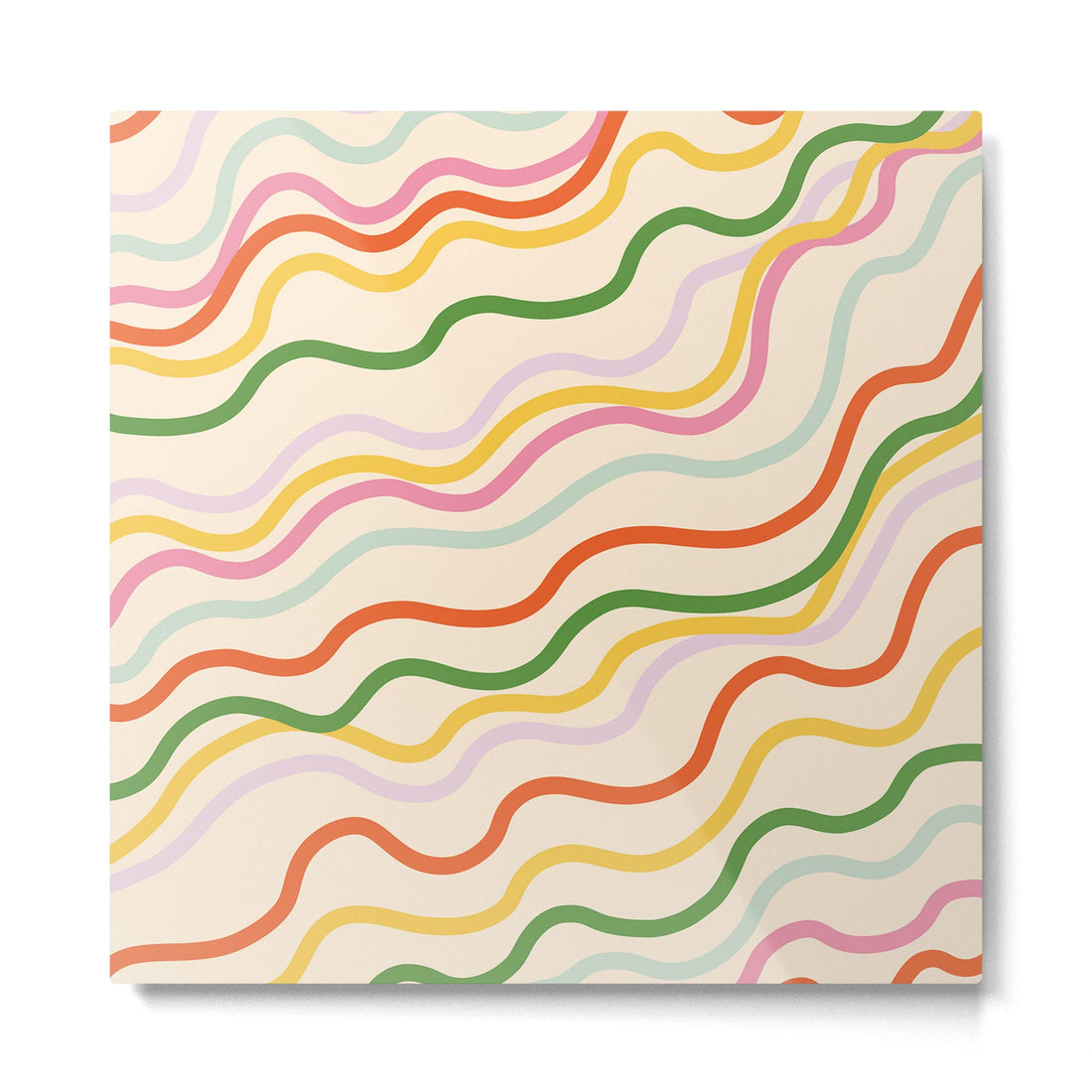 Candy lines Metal Print | TeksDecor
