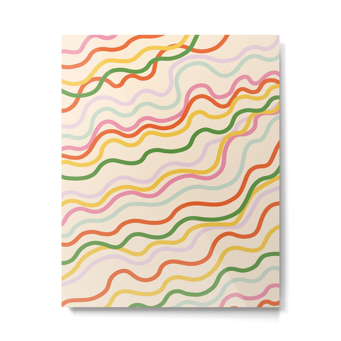 Candy lines Metal Print | TeksDecor