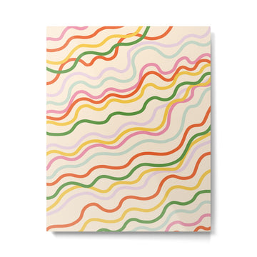 Candy lines Metal Print | TeksDecor