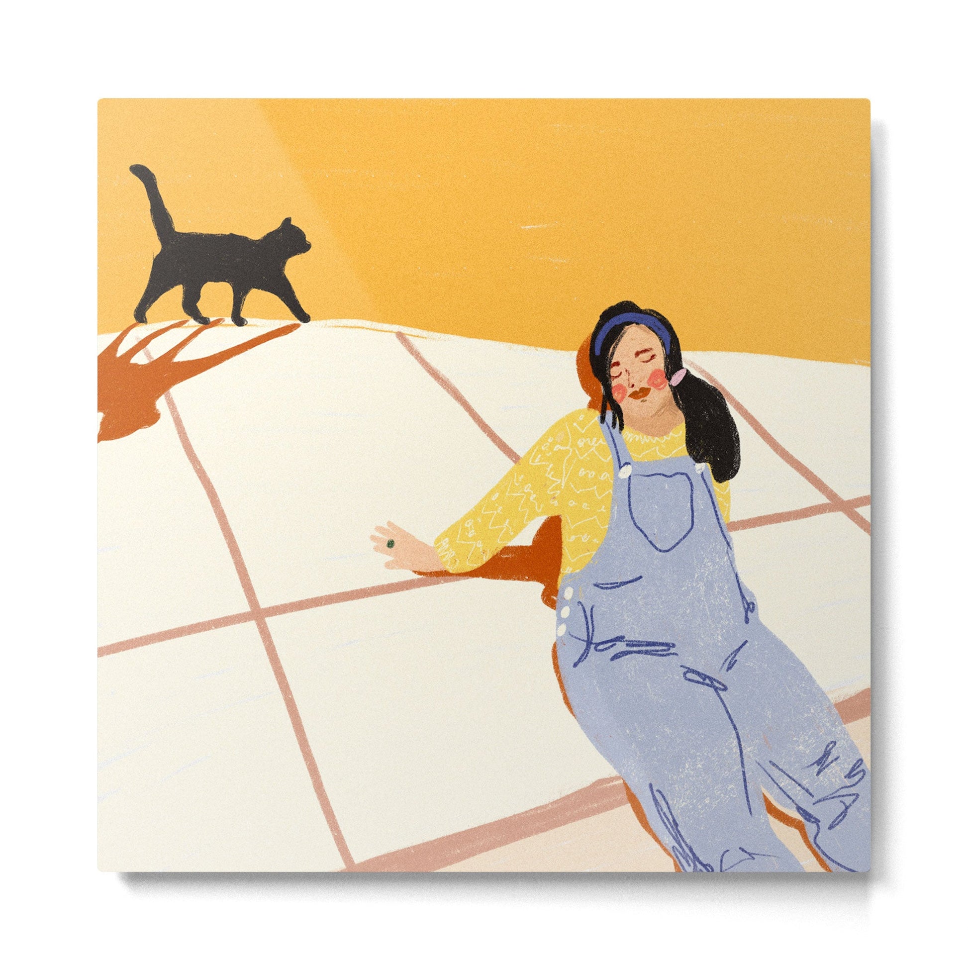 Cat Lover Metal Print | TeksDecor