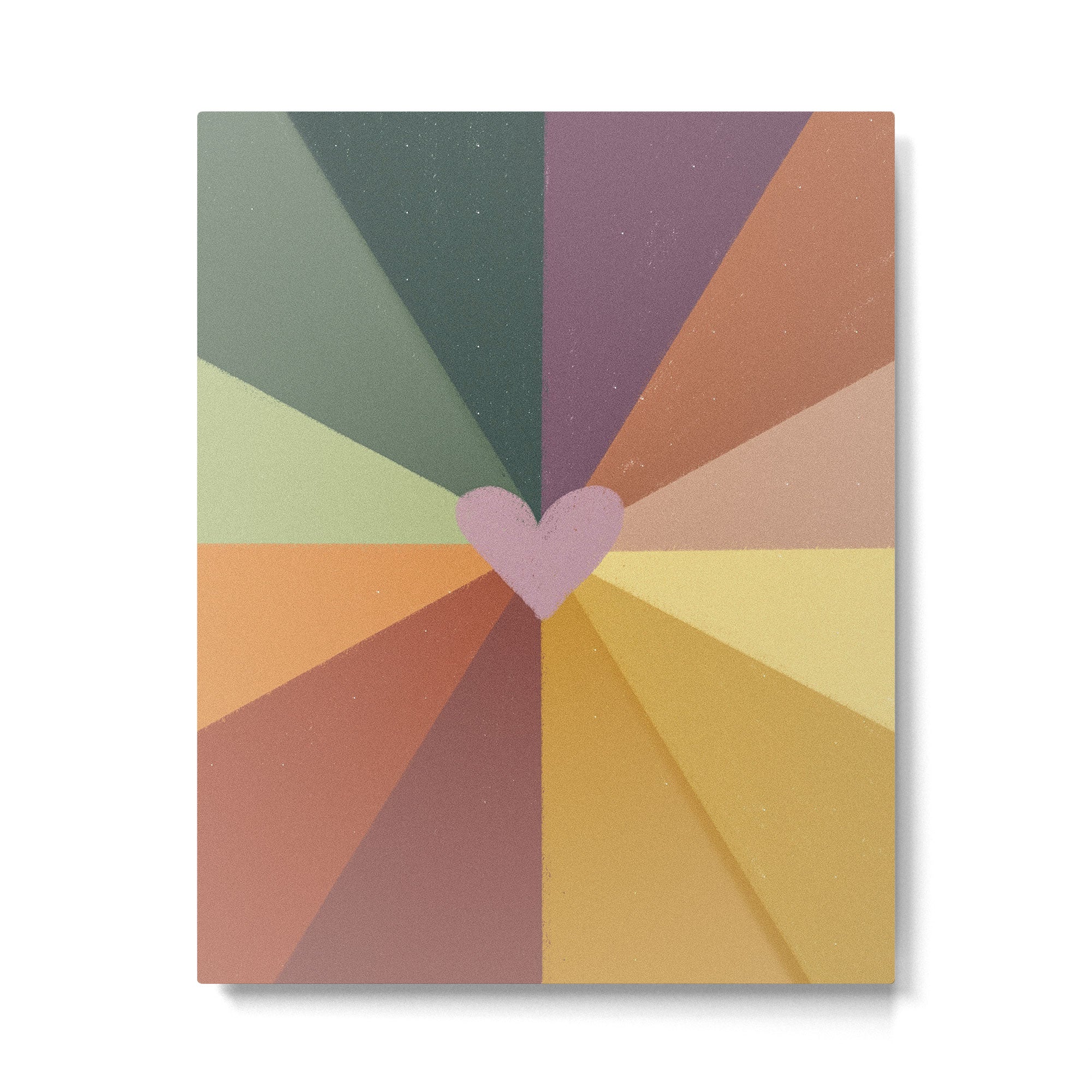 Earthy rainbow Metal Print | TeksDecor