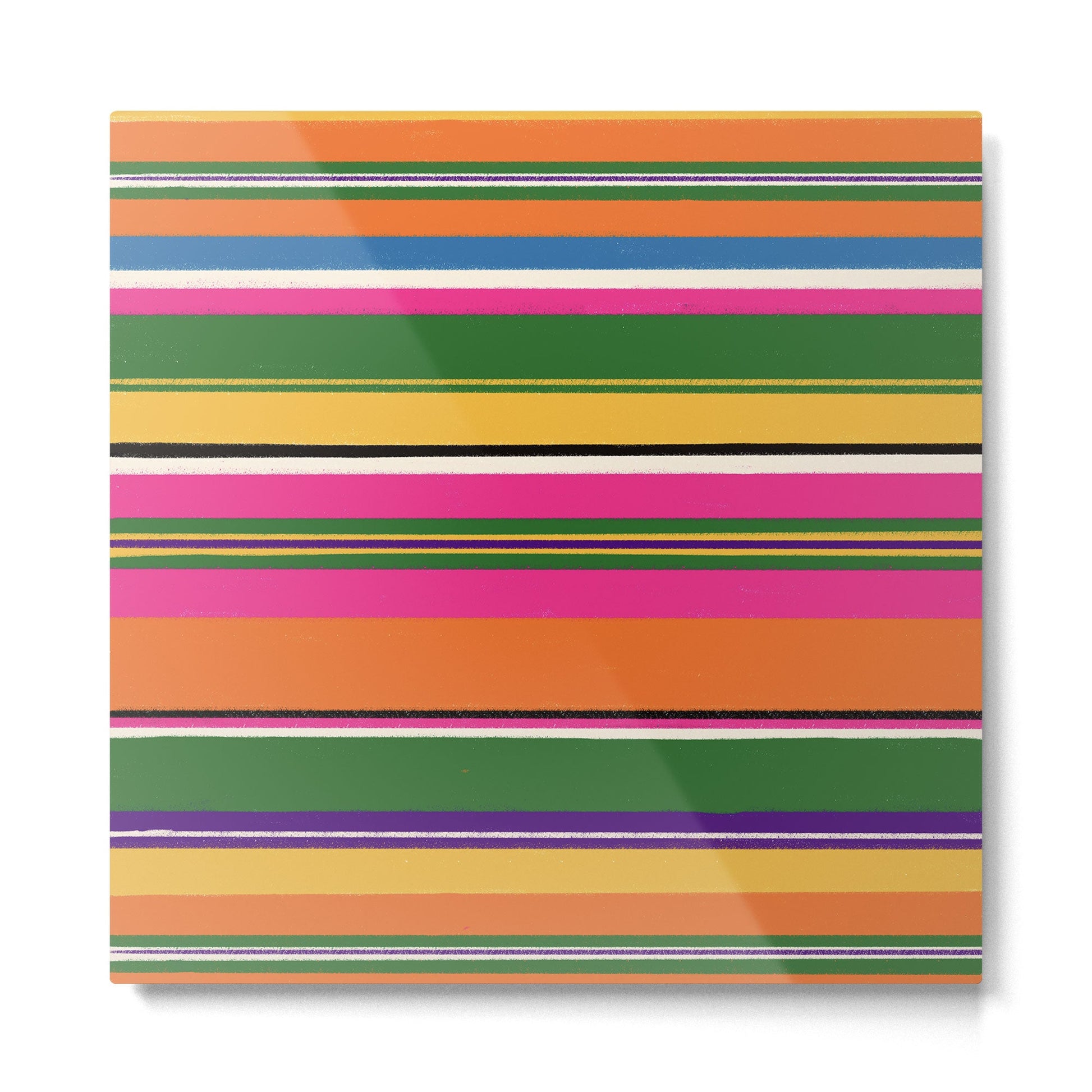 Folk abstract pattern #3 Metal Print | TeksDecor