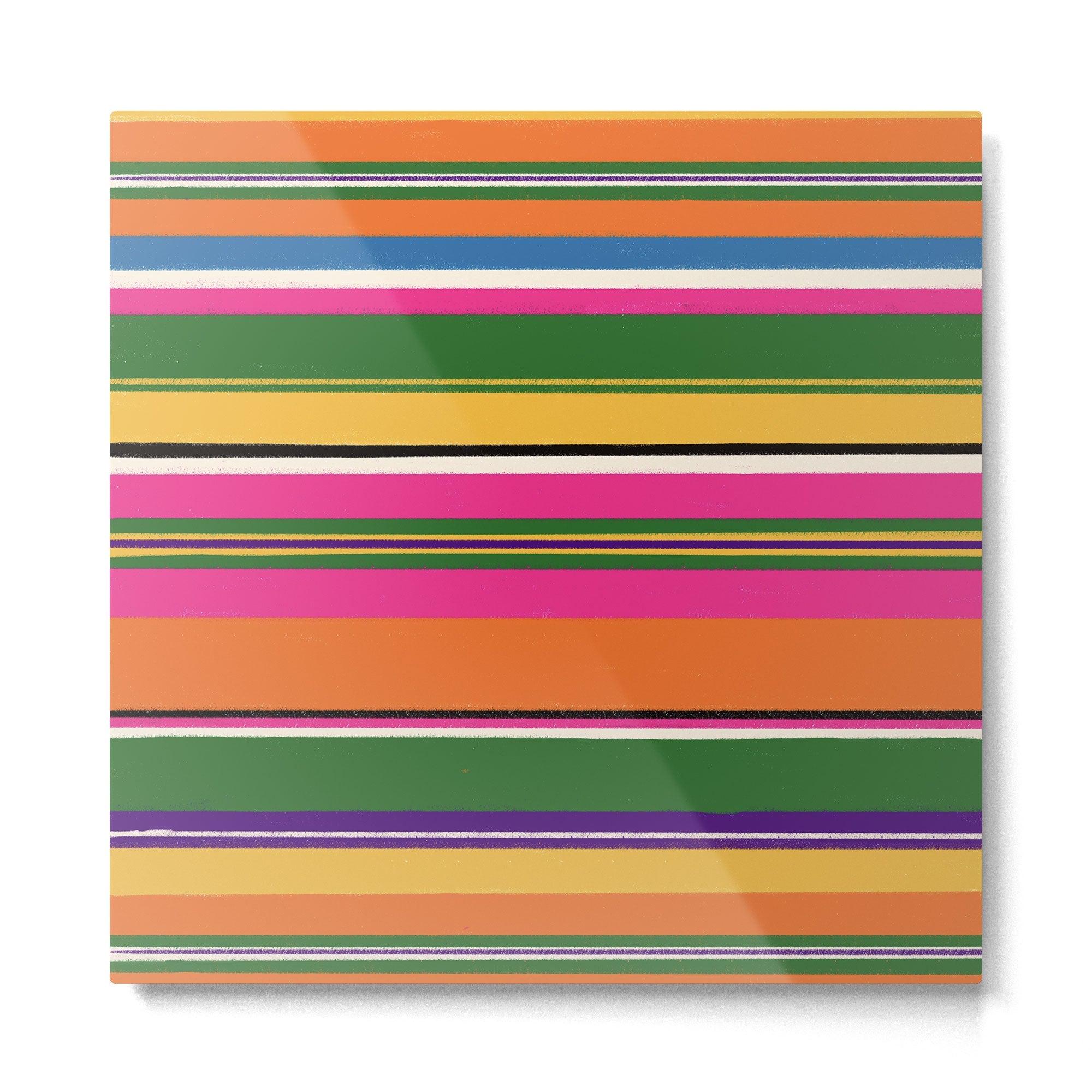 Folk abstract pattern #3 Metal Print | TeksDecor