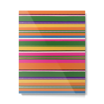 Folk abstract pattern #3 Metal Print | TeksDecor