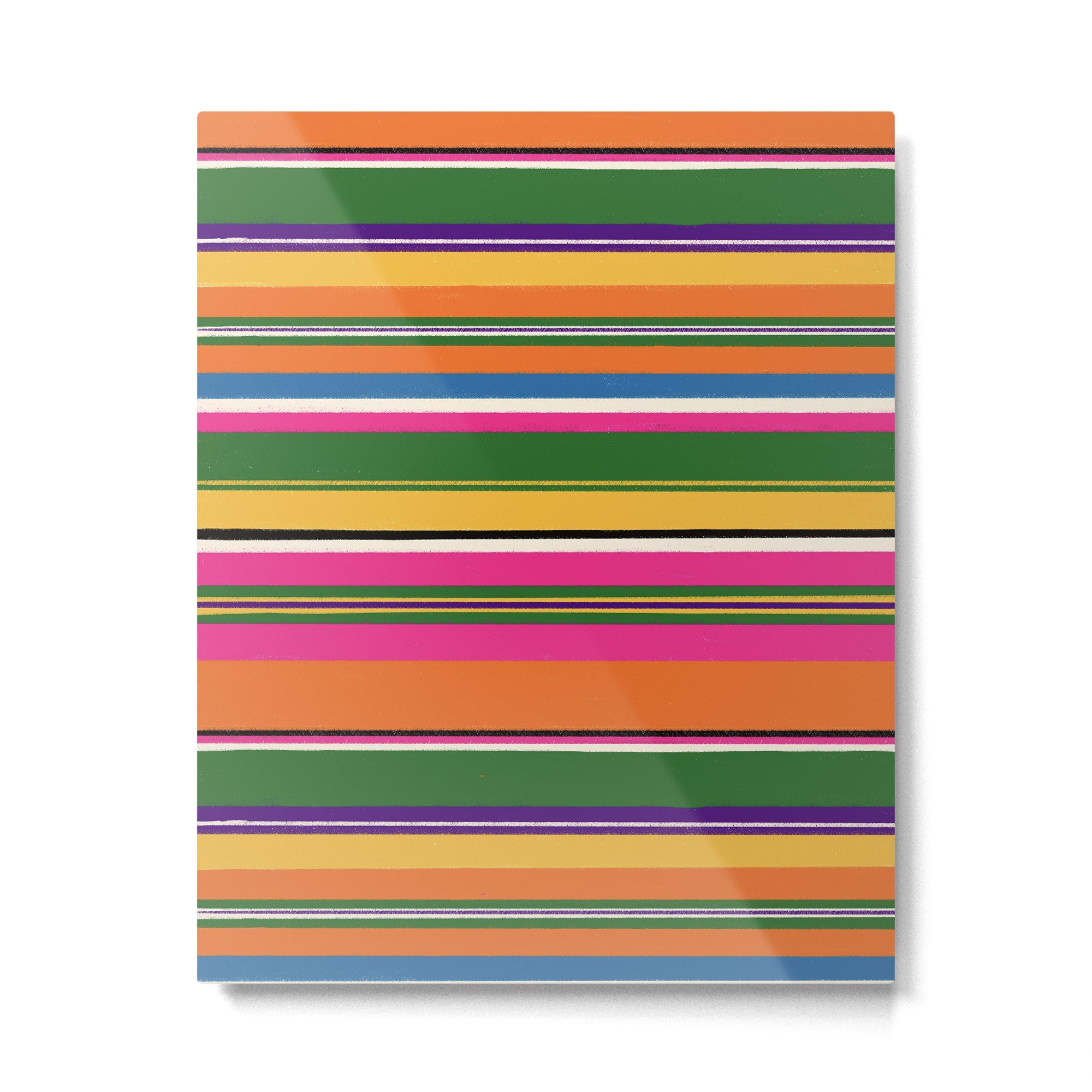 Folk abstract pattern #3 Metal Print | TeksDecor