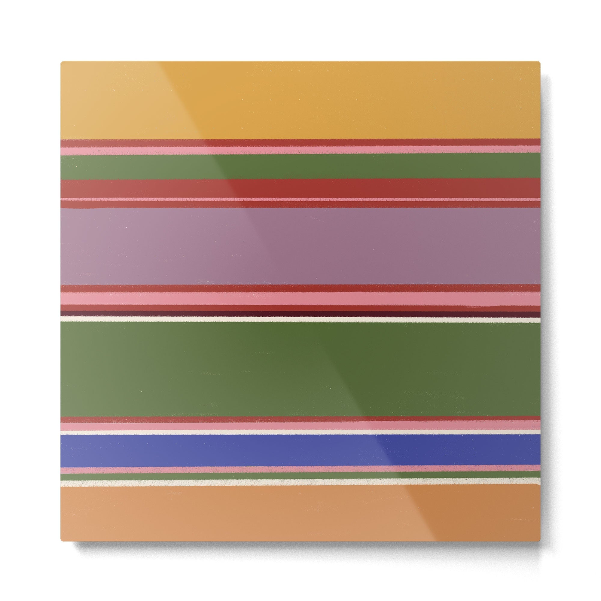 Folk abstract pattern #4 Metal Print | TeksDecor