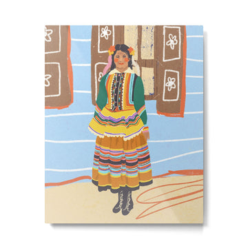 Folk heroine portraitgigi-rosado, Metal Print | TeksDecor