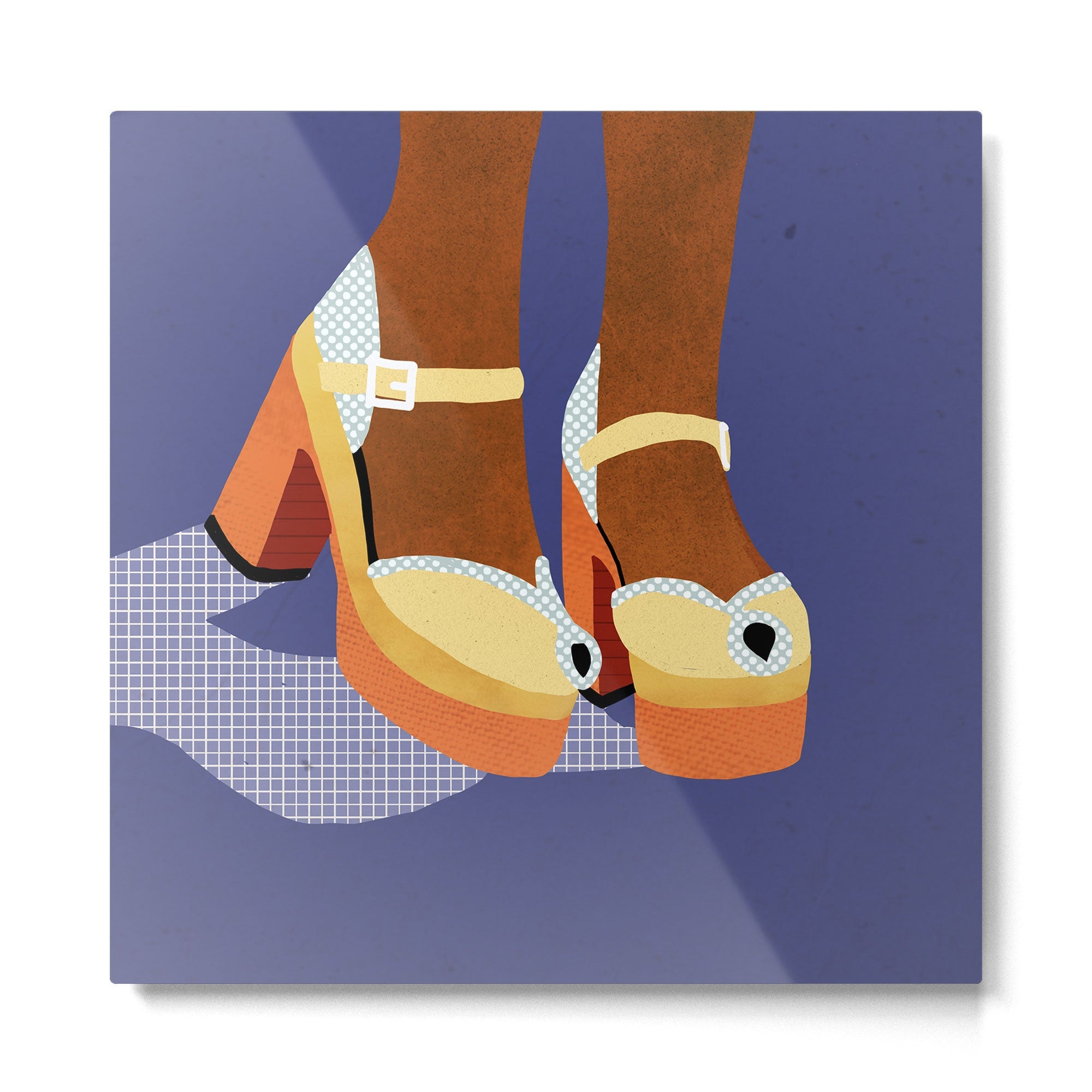 Funky Shoes Metal Print | TeksDecor