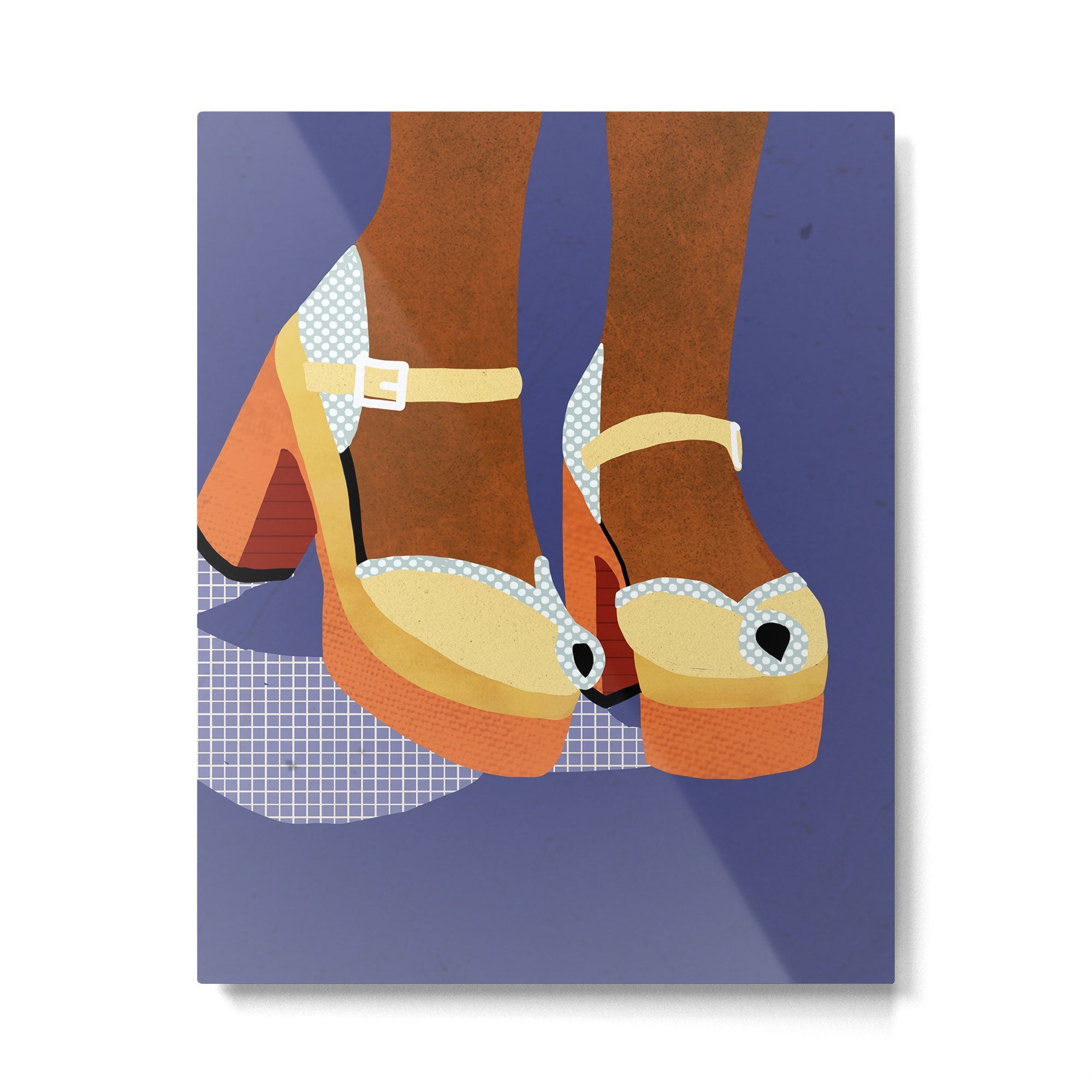Funky Shoes Metal Print | TeksDecor