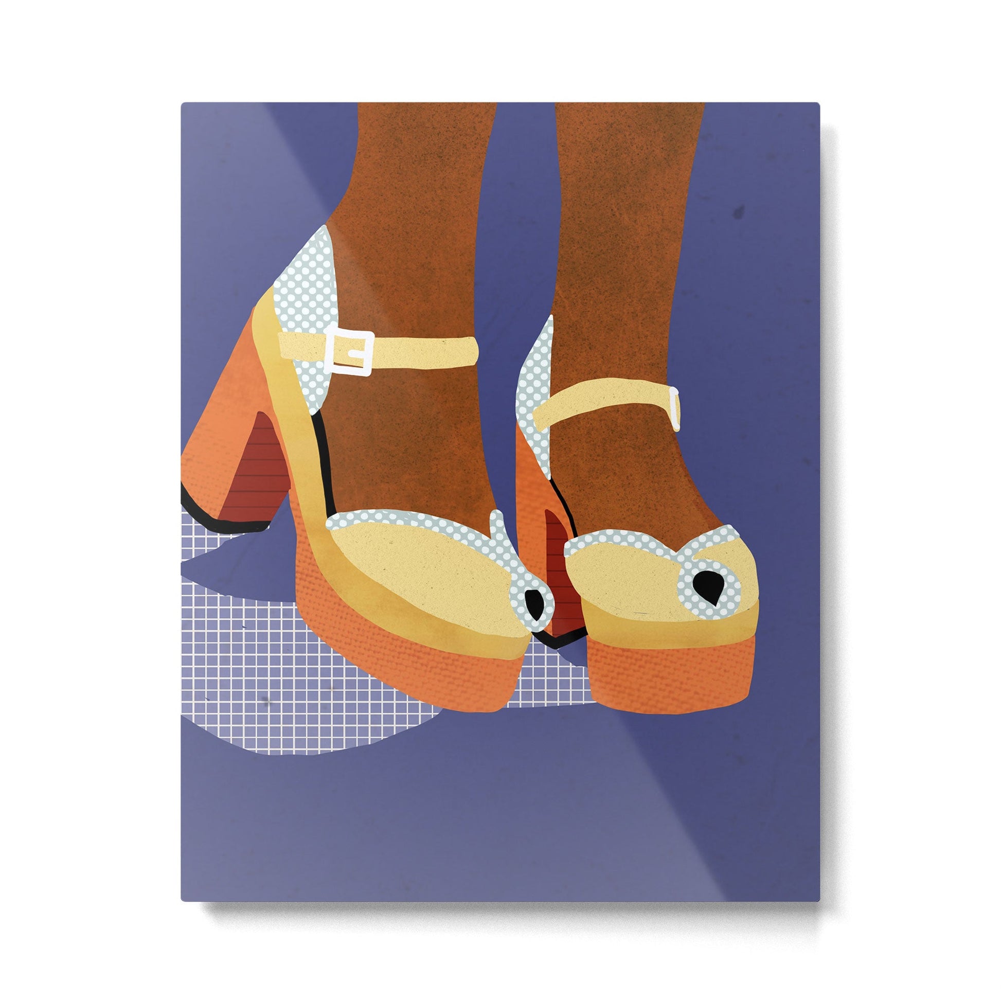 Funky Shoes Metal Print | TeksDecor