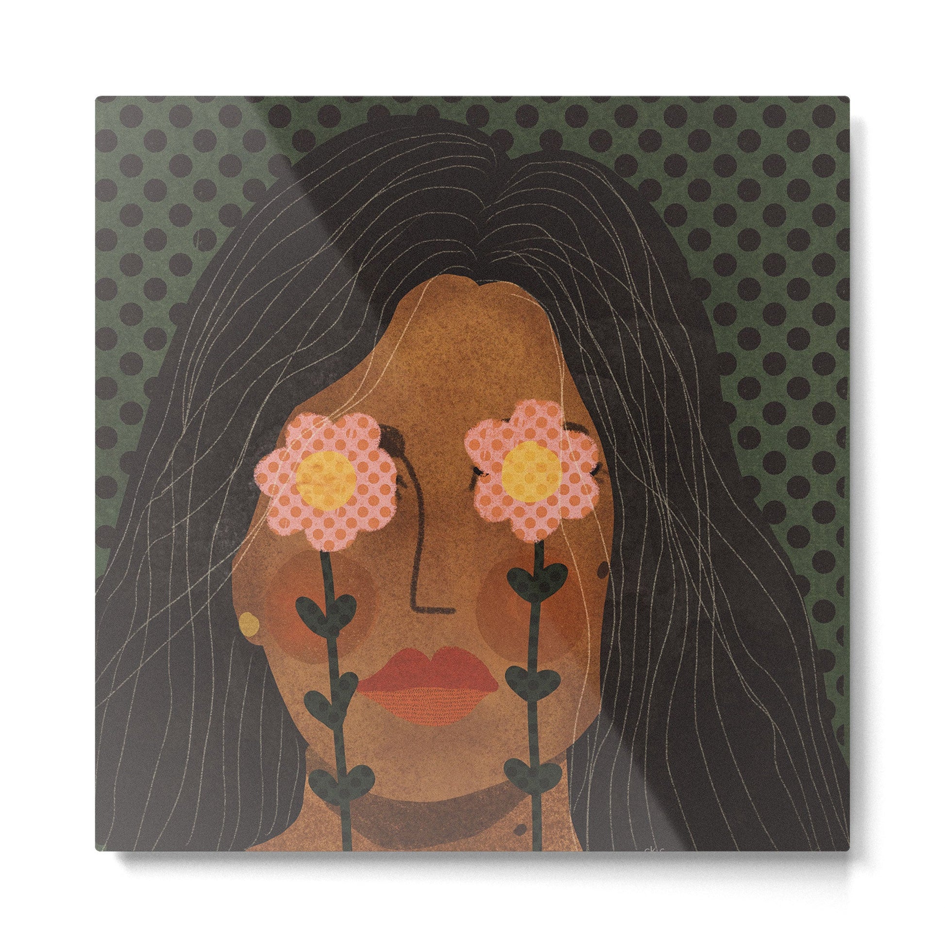 Future is Floral Metal Print | TeksDecor