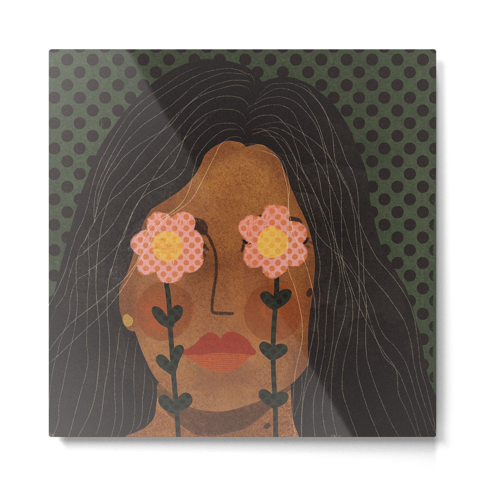 Future is Floral Metal Print | TeksDecor