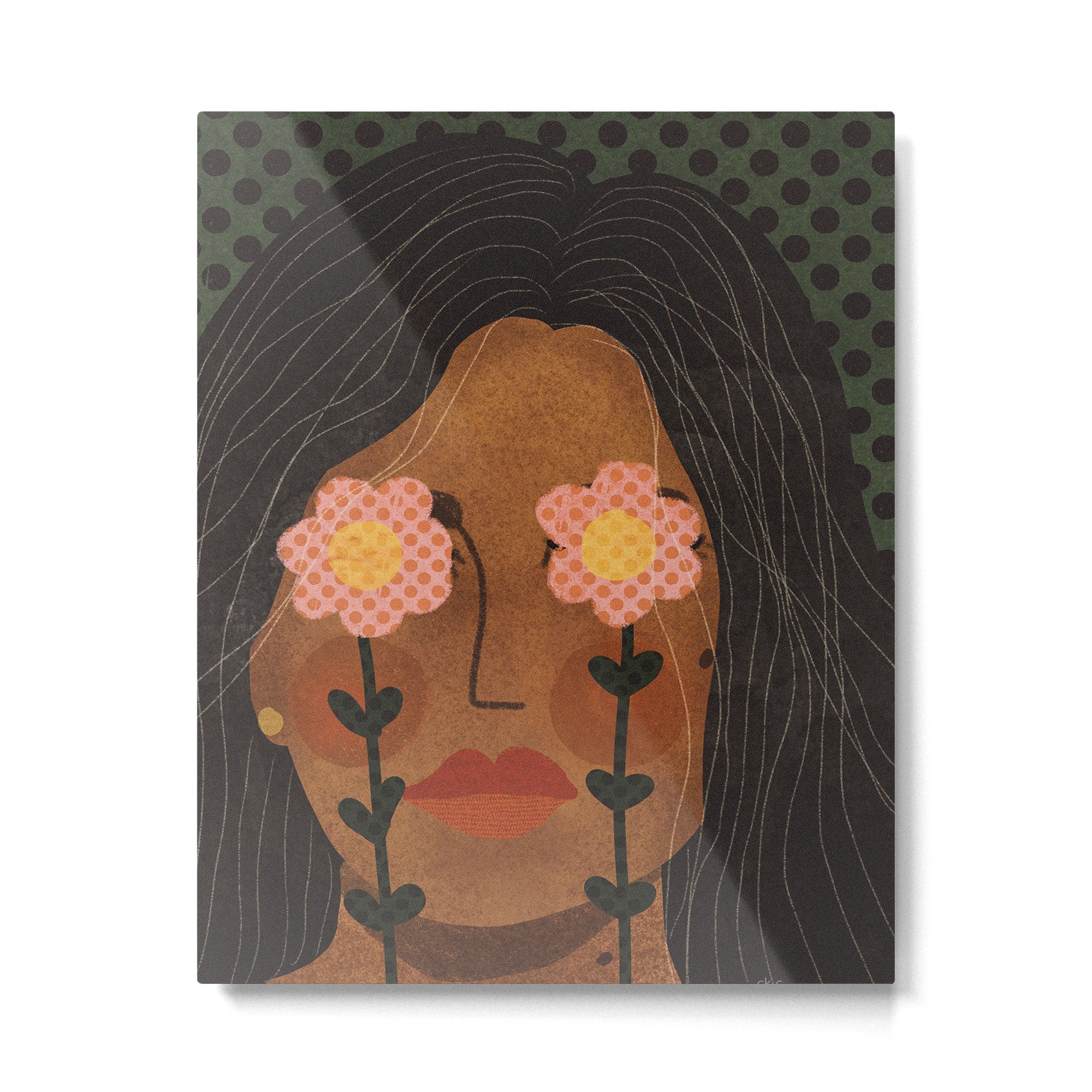 Future is Floral Metal Print | TeksDecor