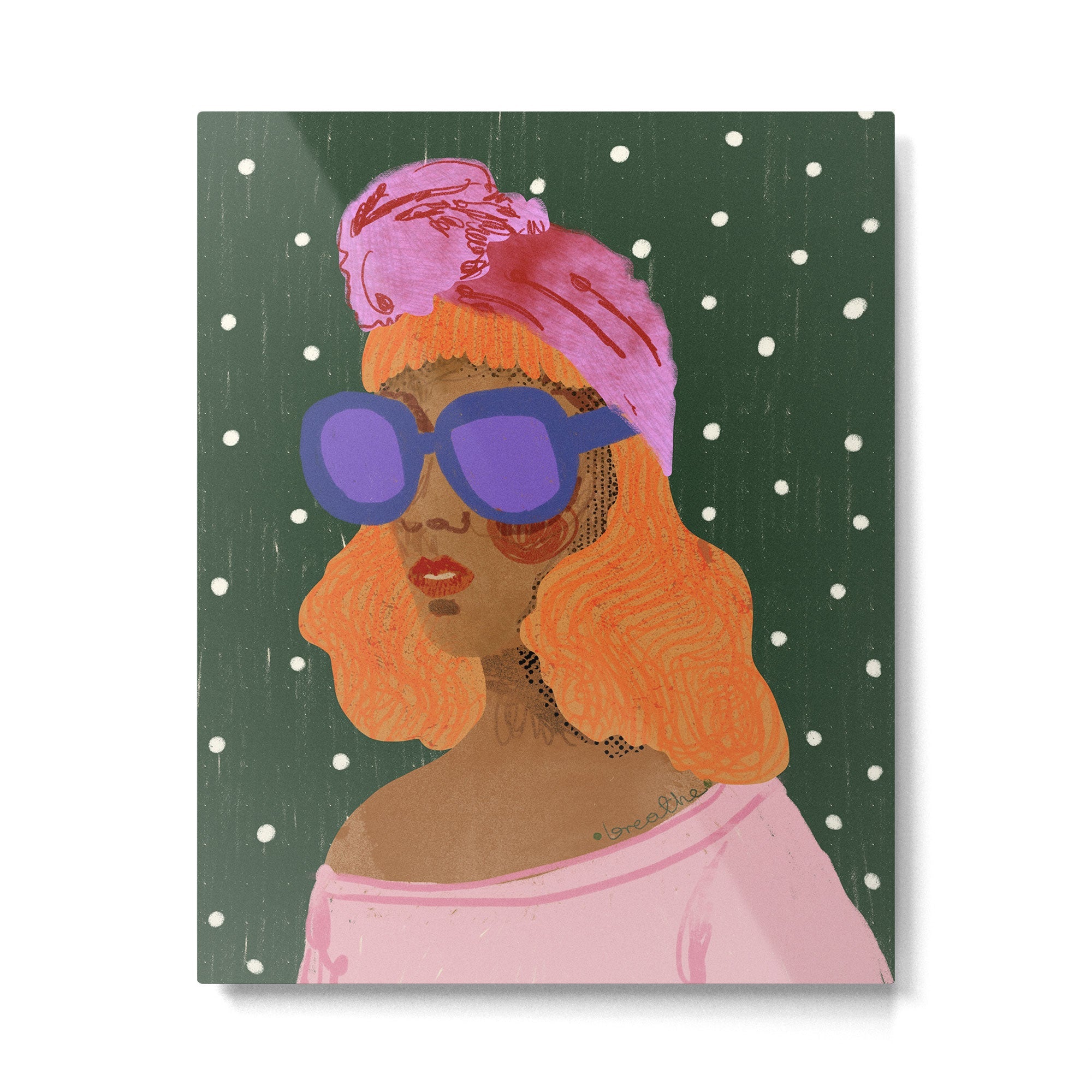Girl Wearing Turban Metal Print | TeksDecor
