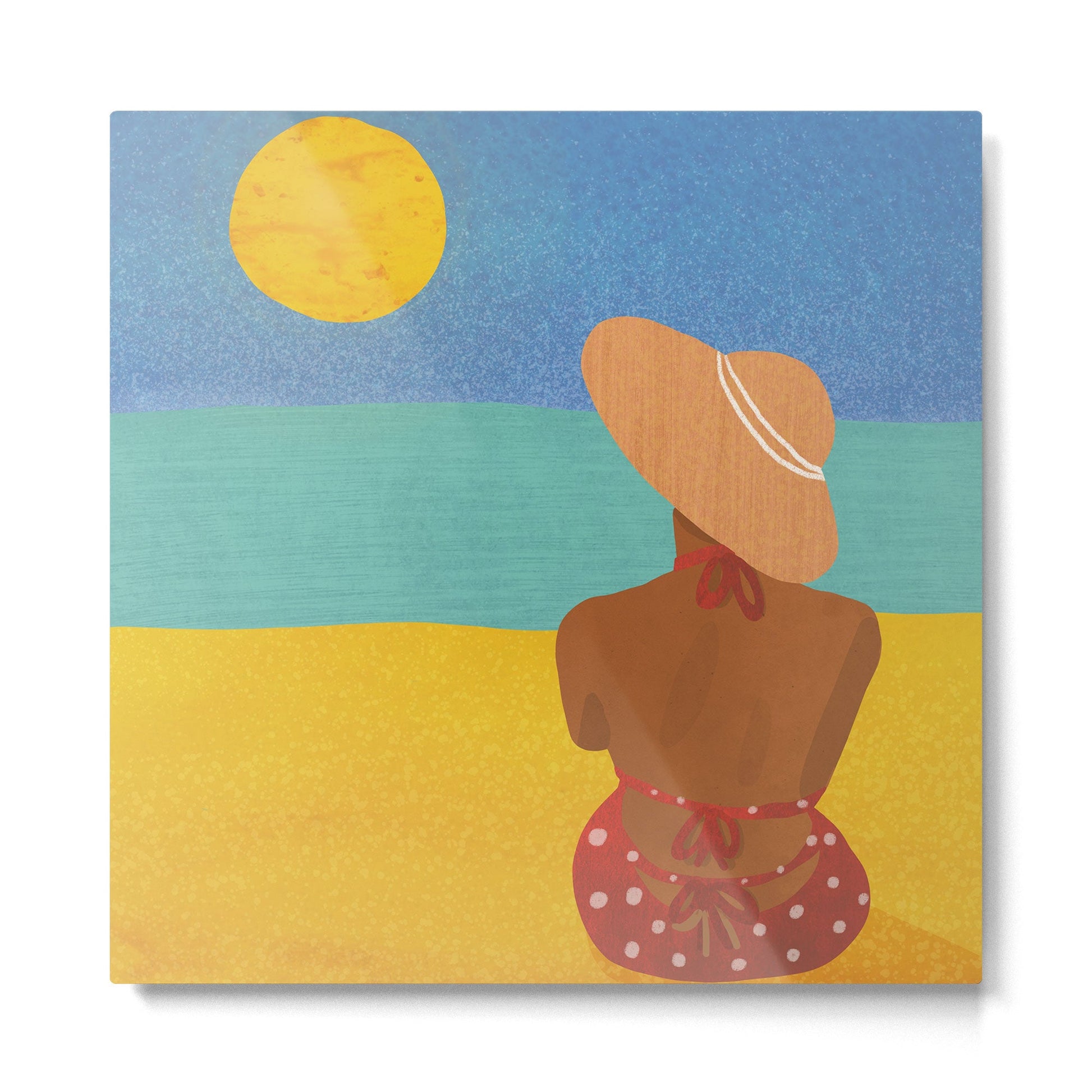 Golden Hour of Summer Metal Print | TeksDecor