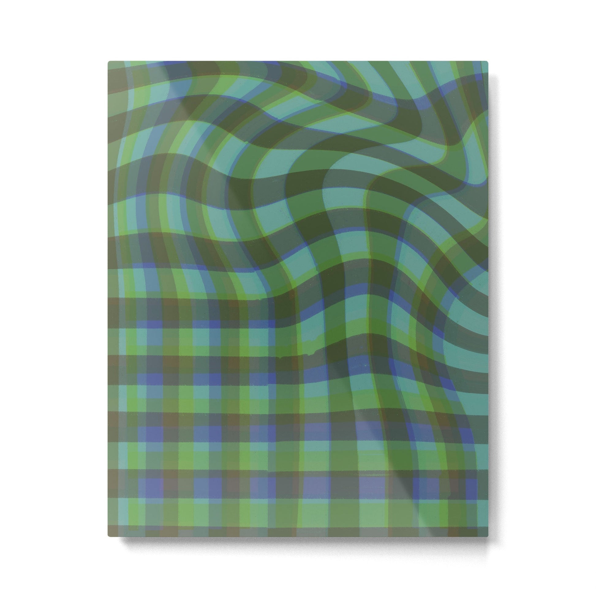 Green squared Metal Print | TeksDecor
