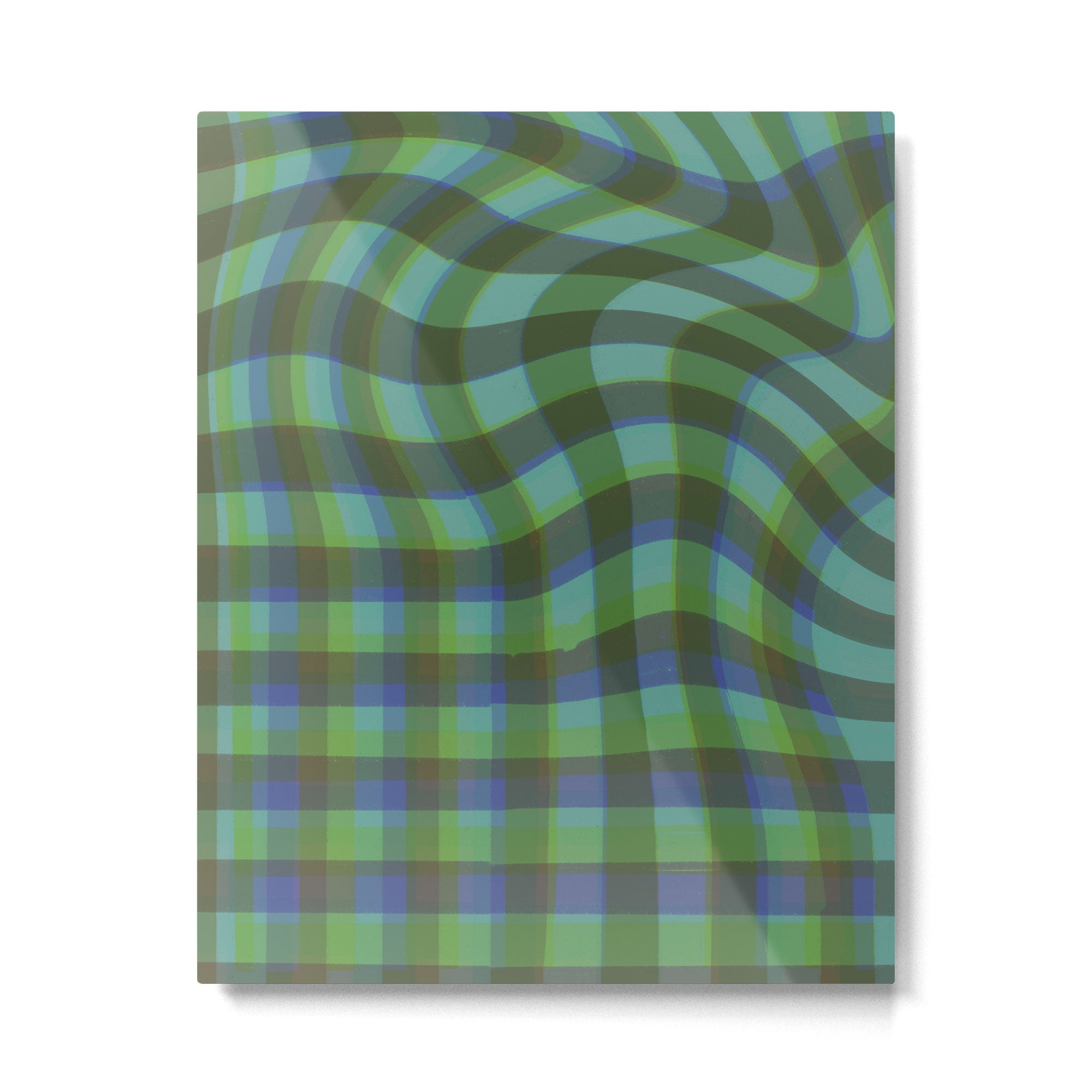 Green squared Metal Print | TeksDecor