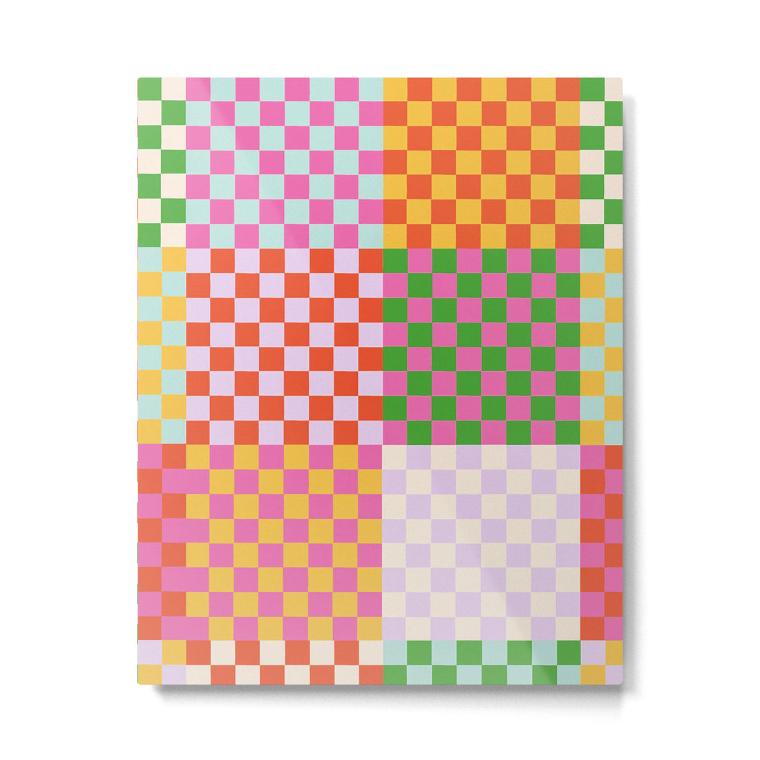 Happy patchwork Metal Print | TeksDecor