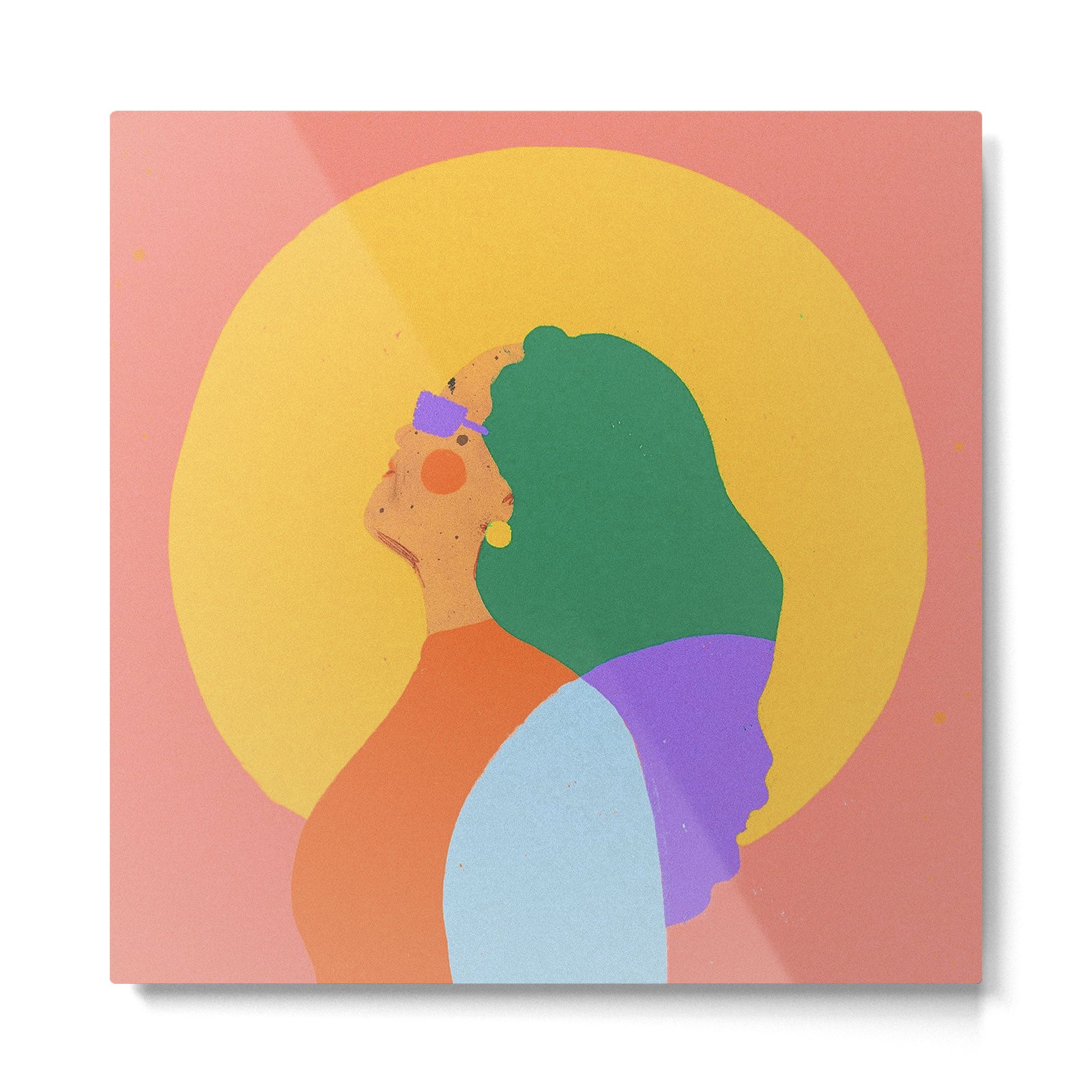 Holly portrait Metal Print | TeksDecor