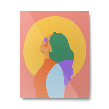 Holly portrait Metal Print | TeksDecor