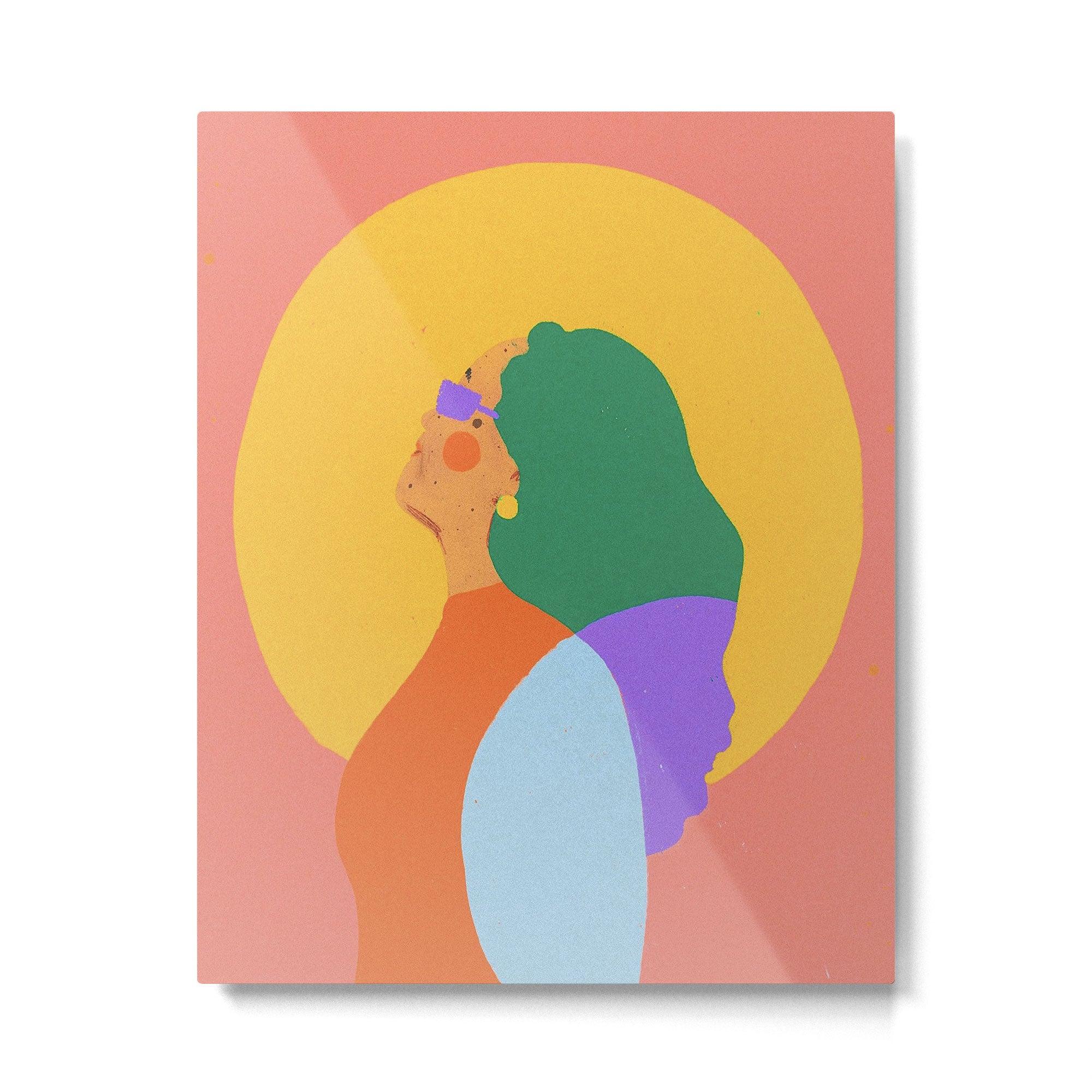 Holly portrait Metal Print | TeksDecor