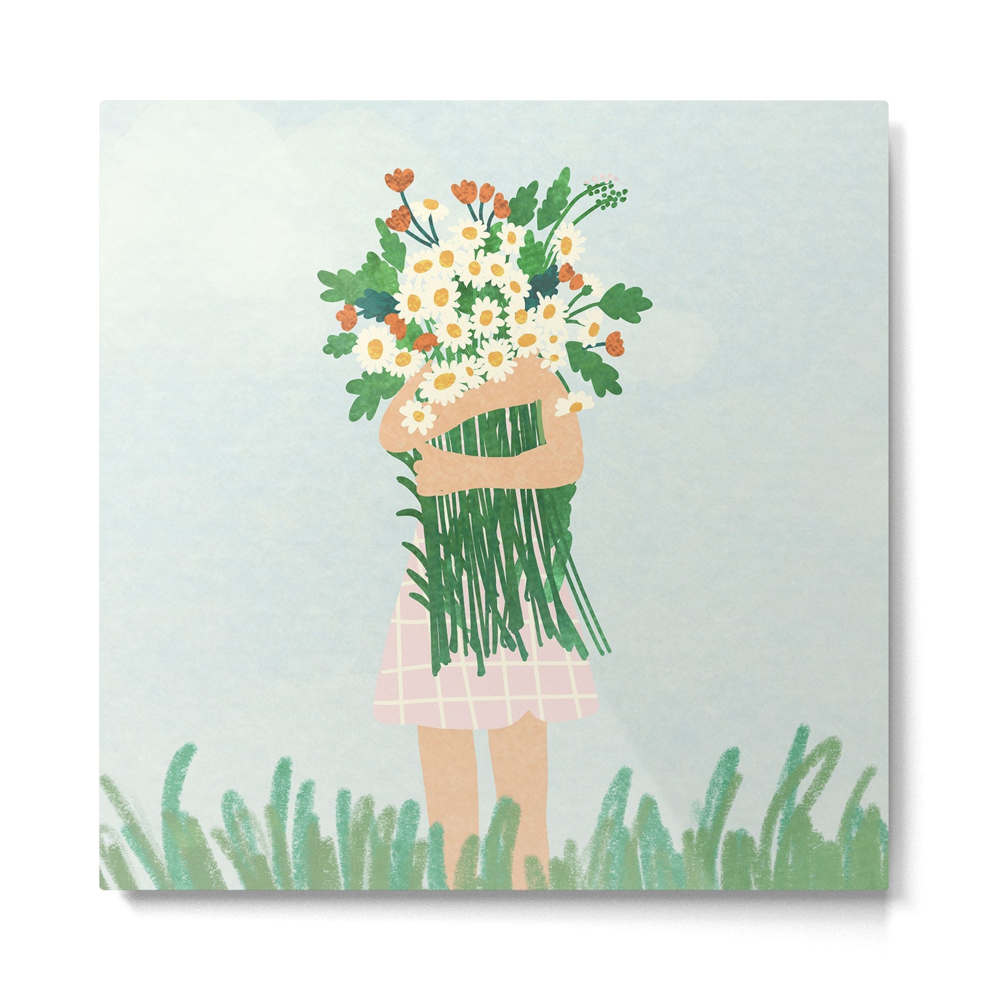 Hug Metal Print | TeksDecor