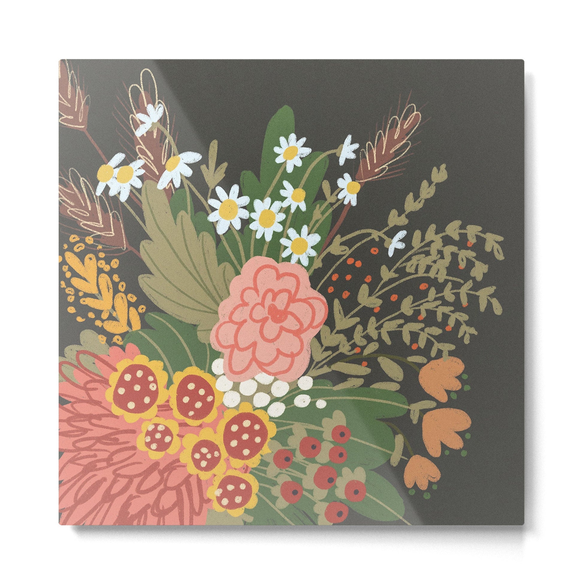 Ikebana #2 Metal Print | TeksDecor