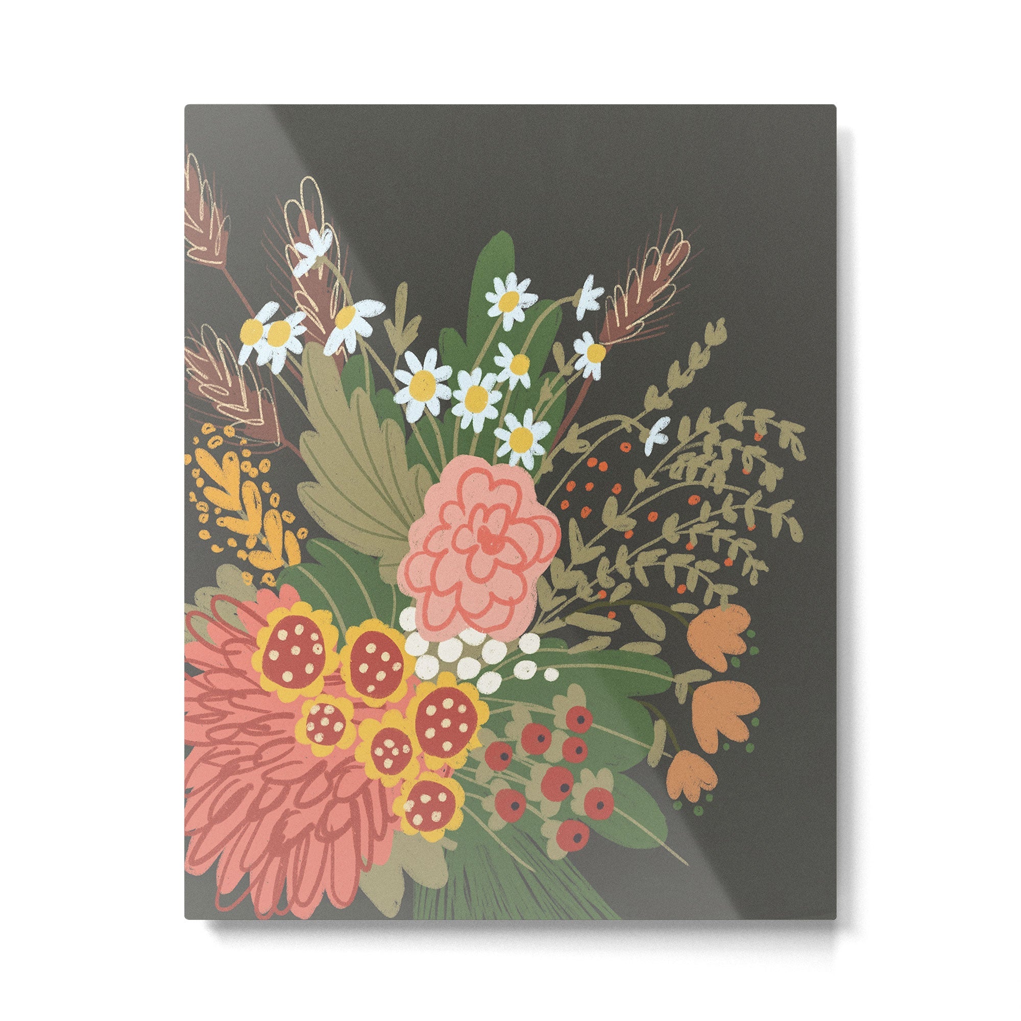 Ikebana #2 Metal Print | TeksDecor