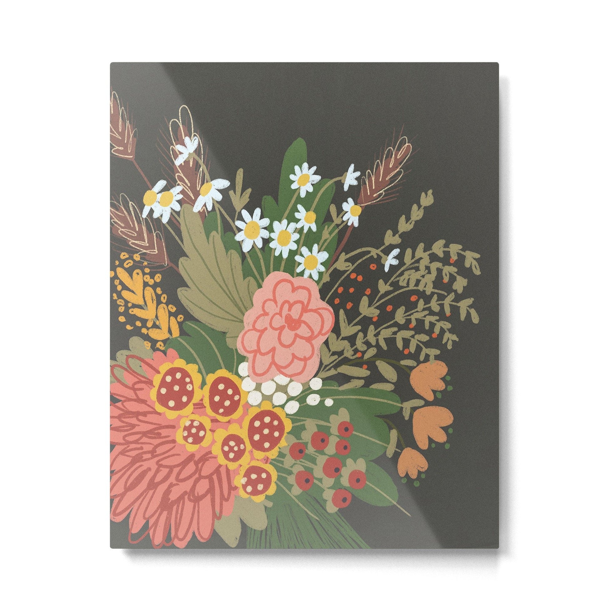 Ikebana #2 Metal Print | TeksDecor