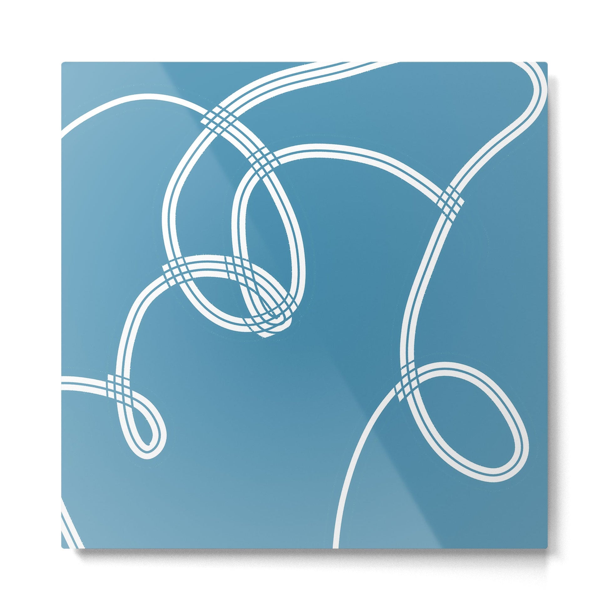 Im Blue Metal Print | TeksDecor