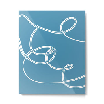 Im Blue Metal Print | TeksDecor
