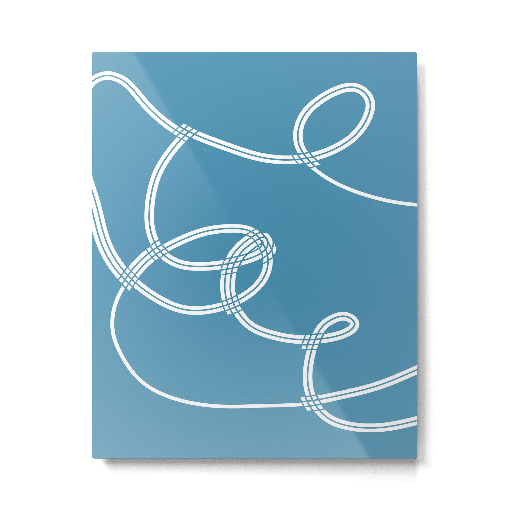 Im Blue Metal Print | TeksDecor