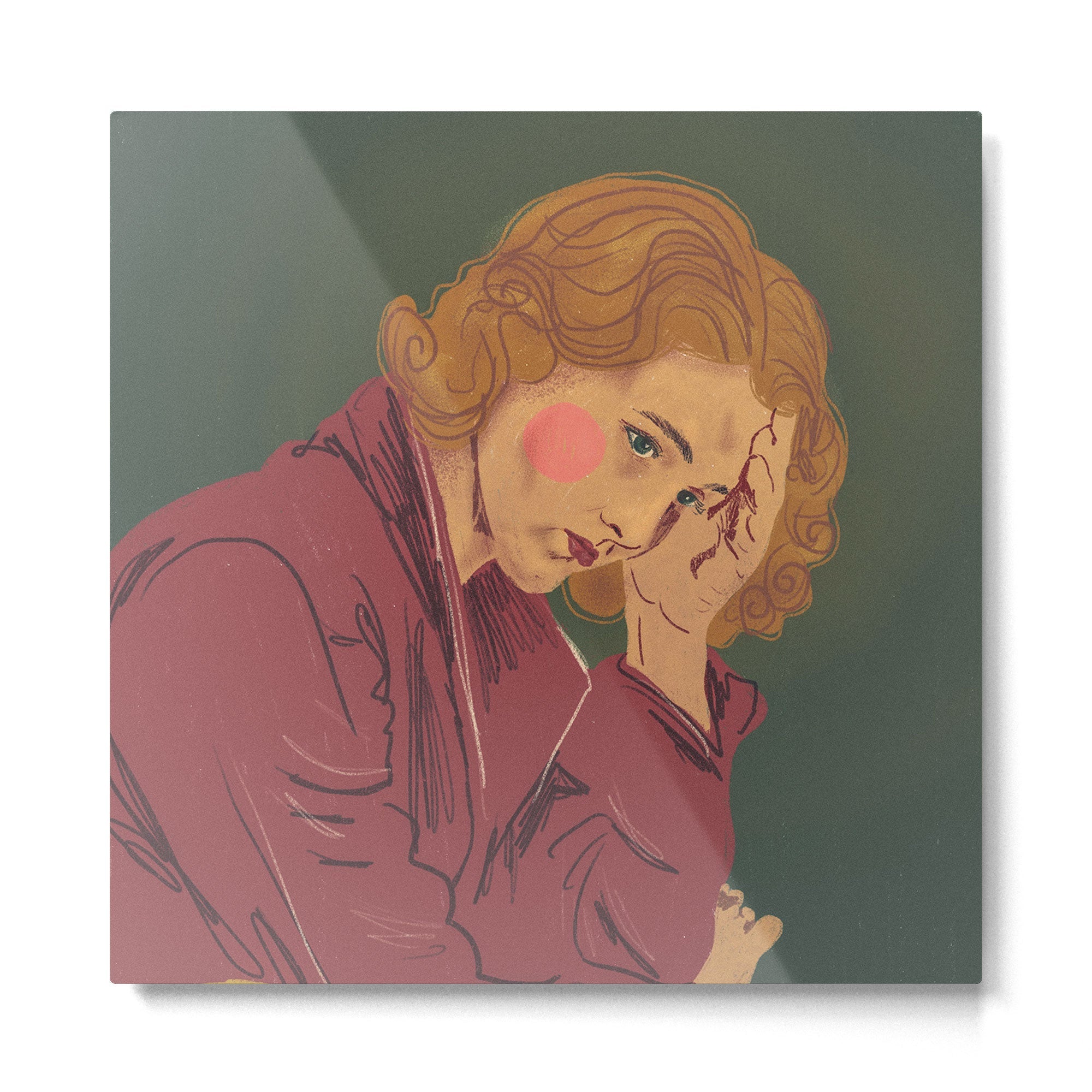 I???m not a saint Metal Print | TeksDecor