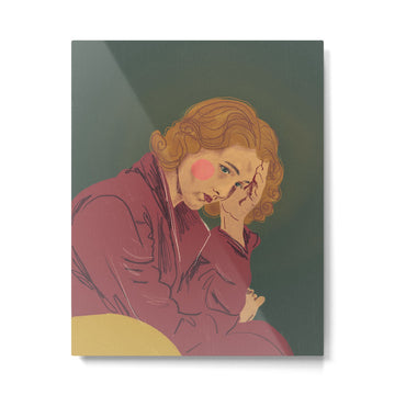 I???m not a saint Metal Print | TeksDecor