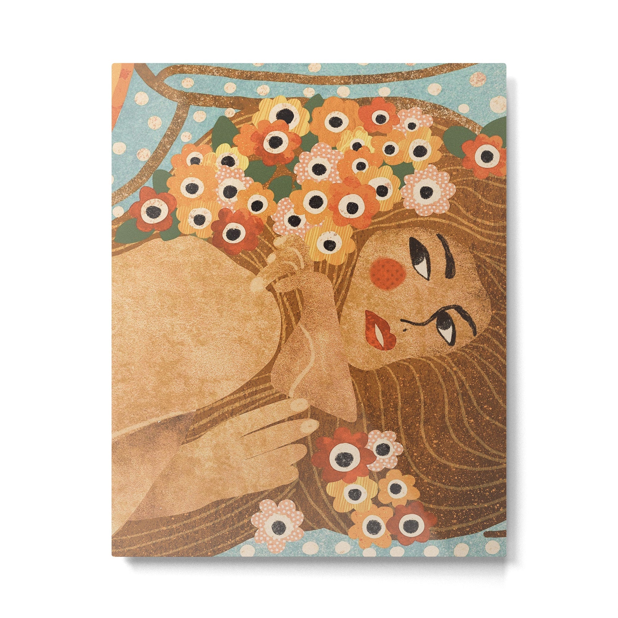 Klimt Lady Metal Print | TeksDecor