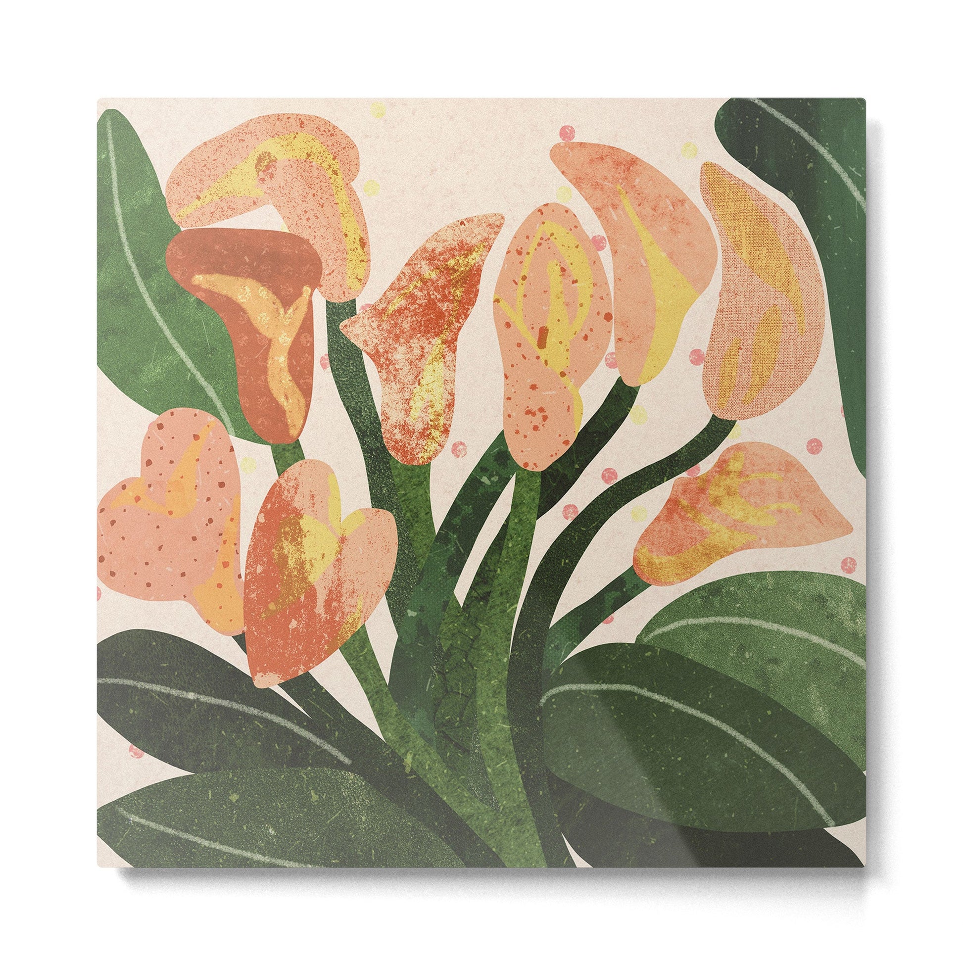 Lilies Metal Print | TeksDecor