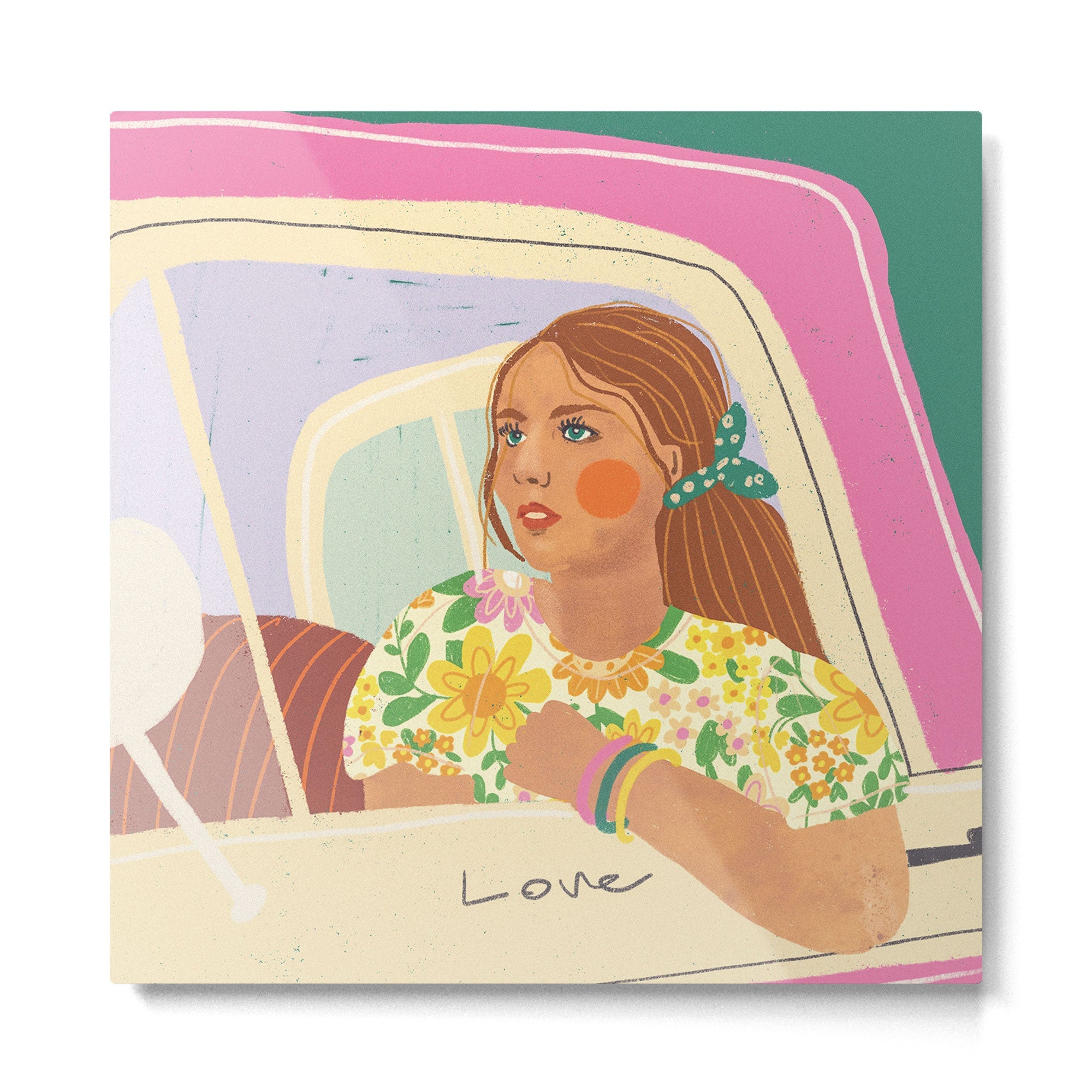 Love traveller Metal Print | TeksDecor