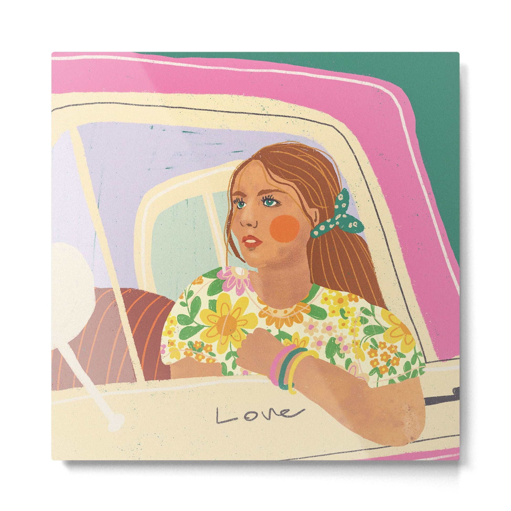 Love traveller Metal Print | TeksDecor