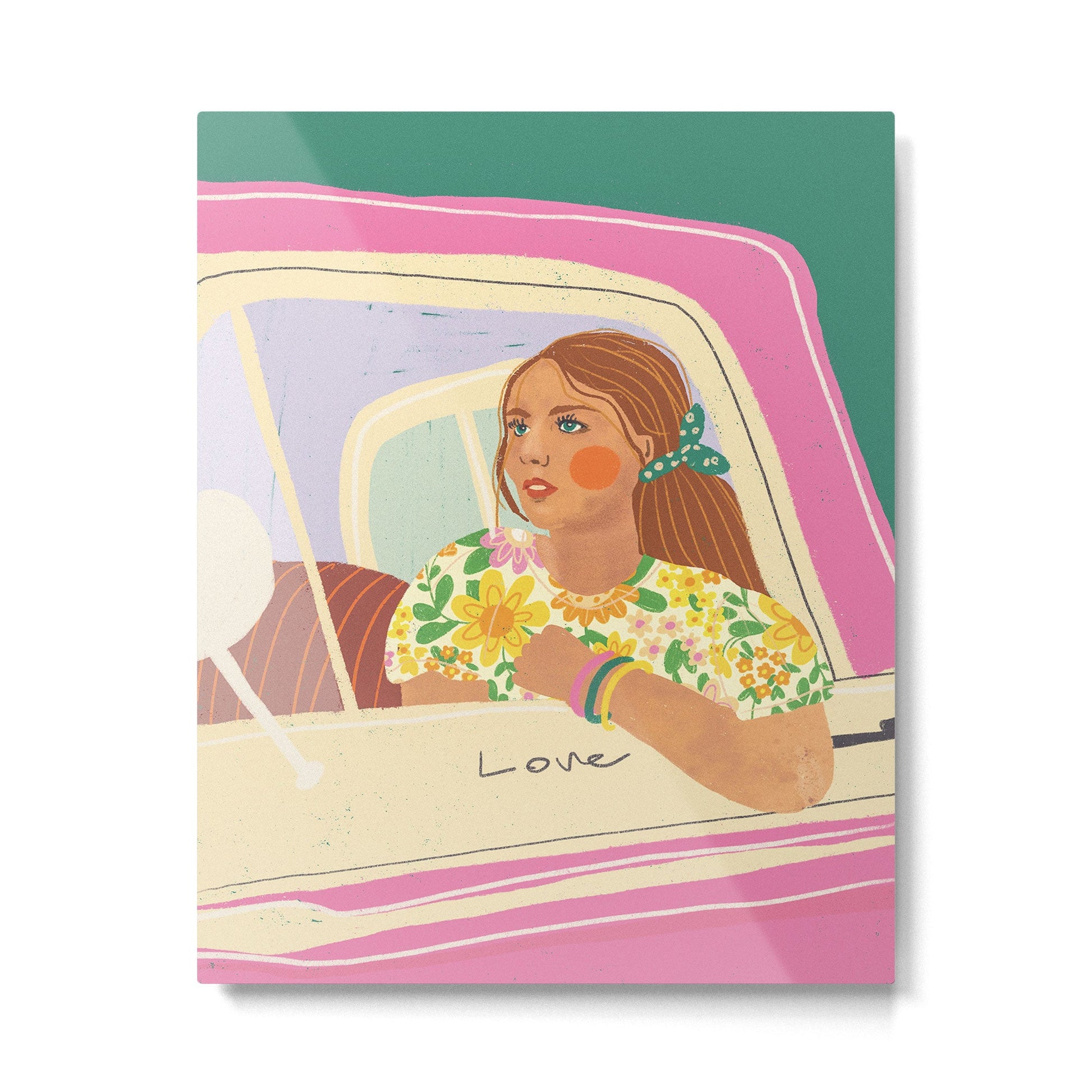 Love traveller Metal Print | TeksDecor
