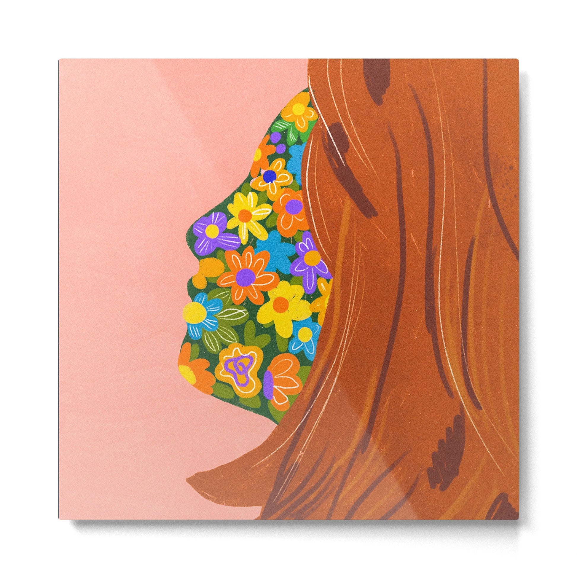 Made of flowers Metal Print | TeksDecor