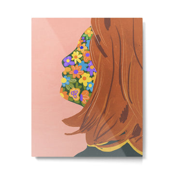 Made of flowers Metal Print | TeksDecor
