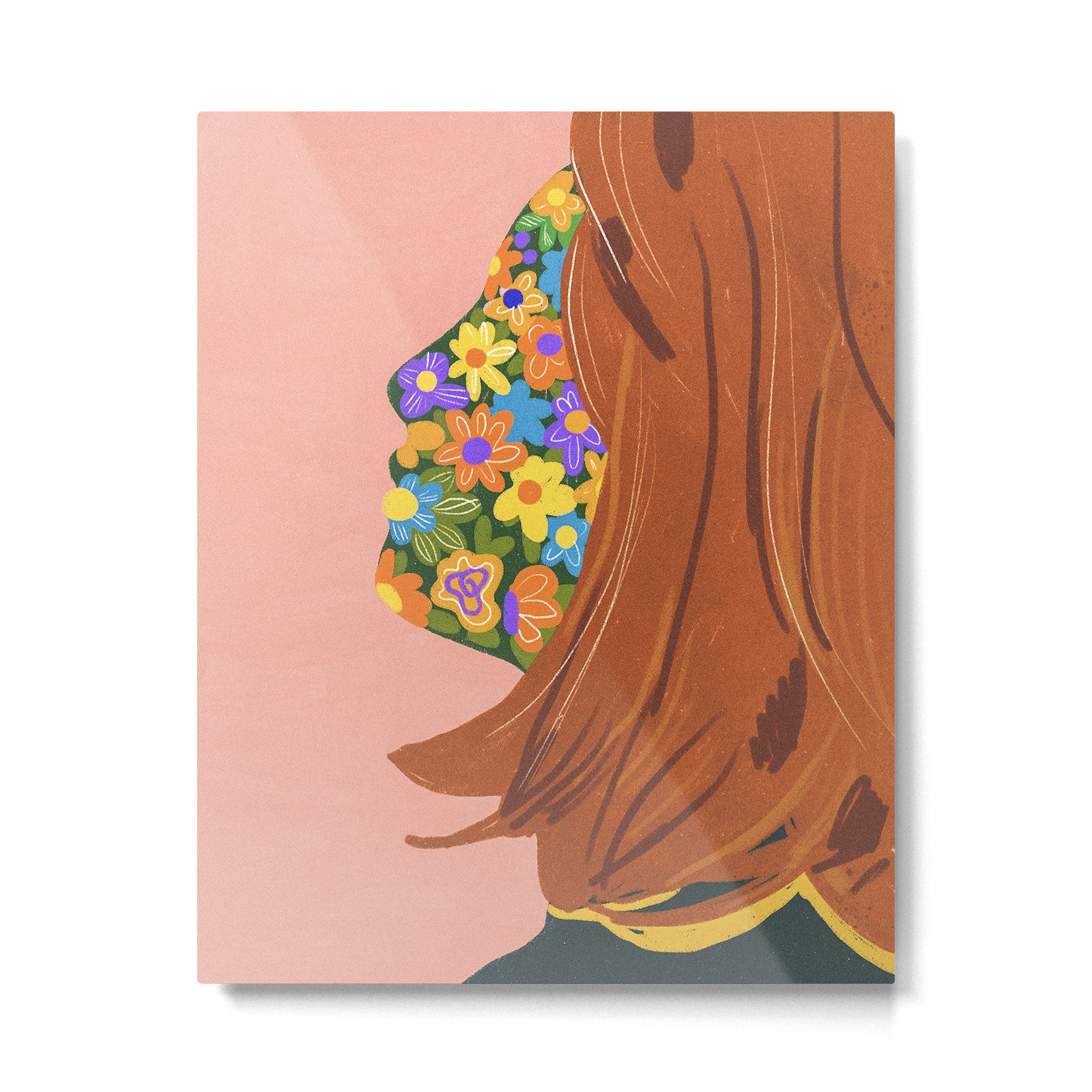 Made of flowers Metal Print | TeksDecor