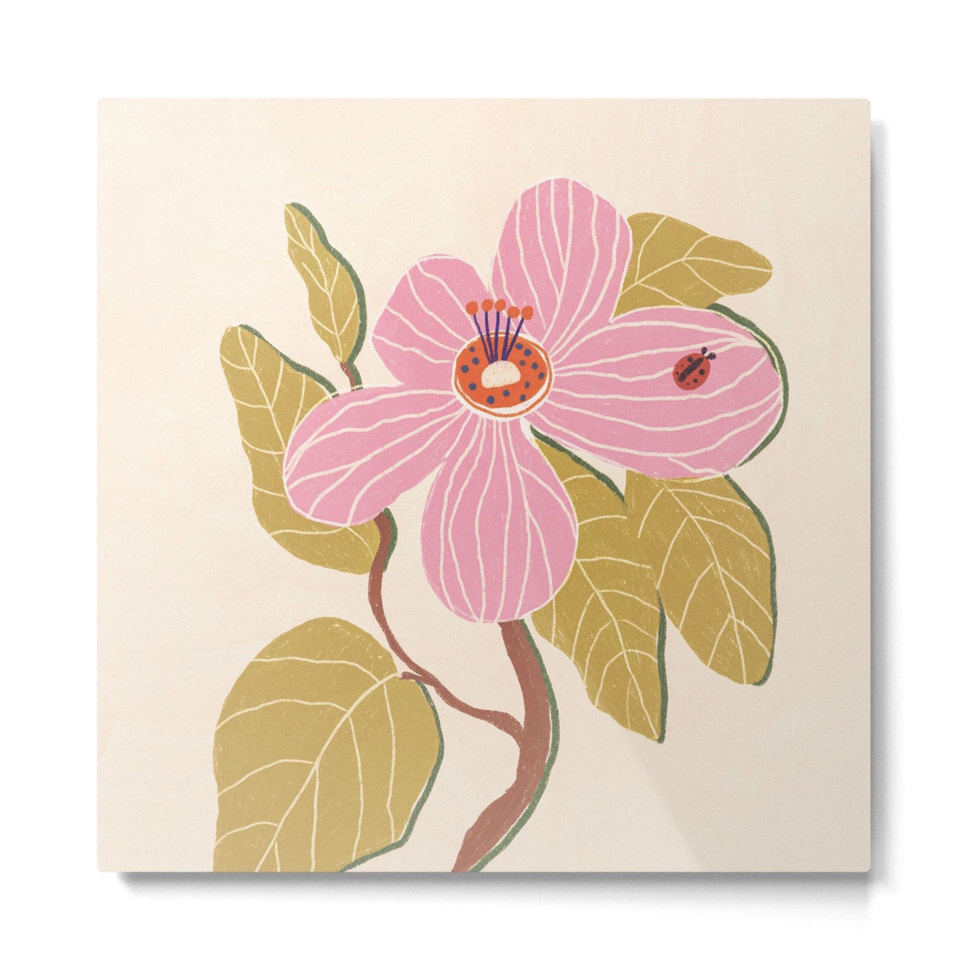 Magnolia Metal Print | TeksDecor