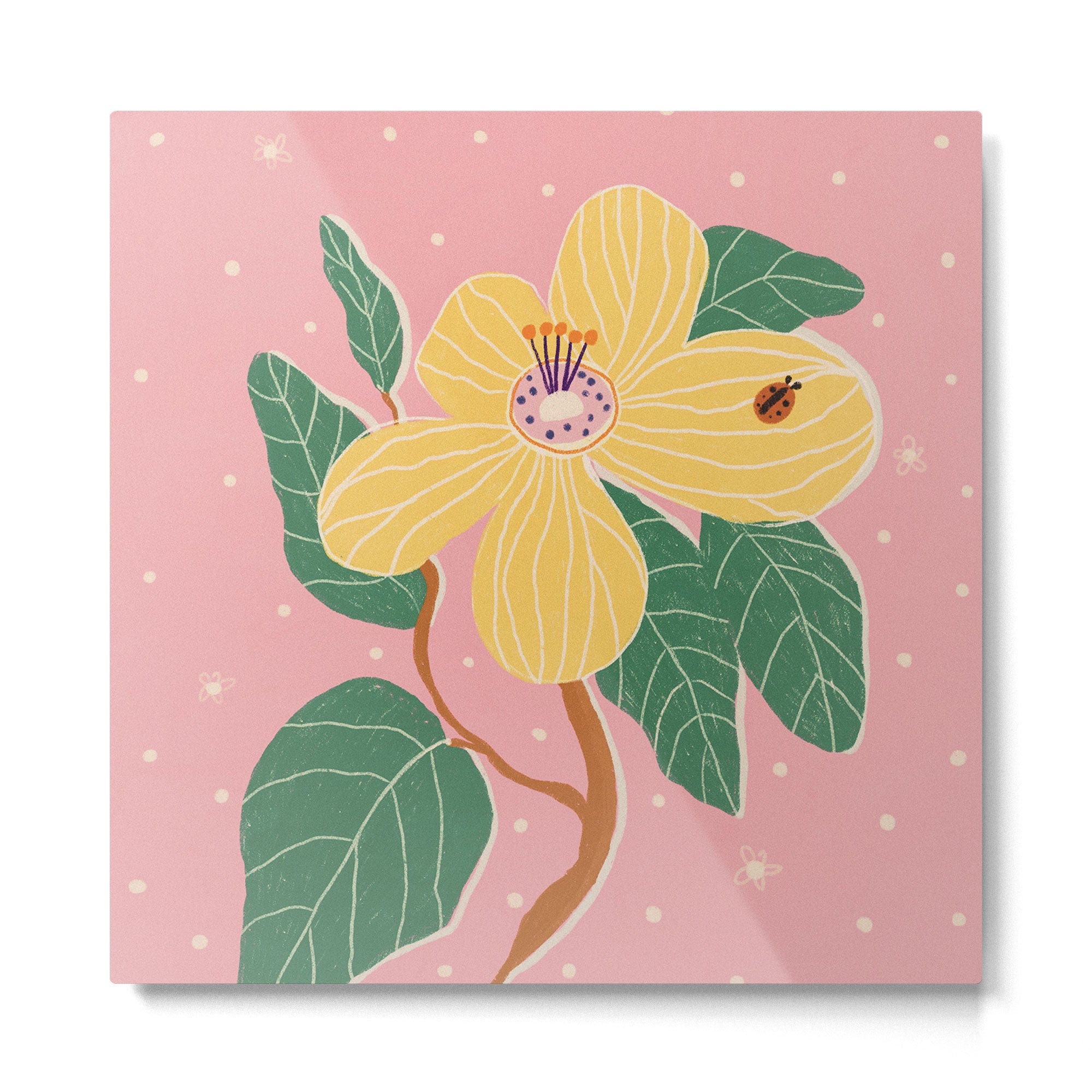 Magnolia pink Metal Print | TeksDecor