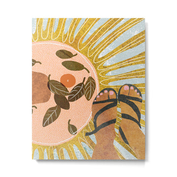 Malaga Orange Metal Print | TeksDecor